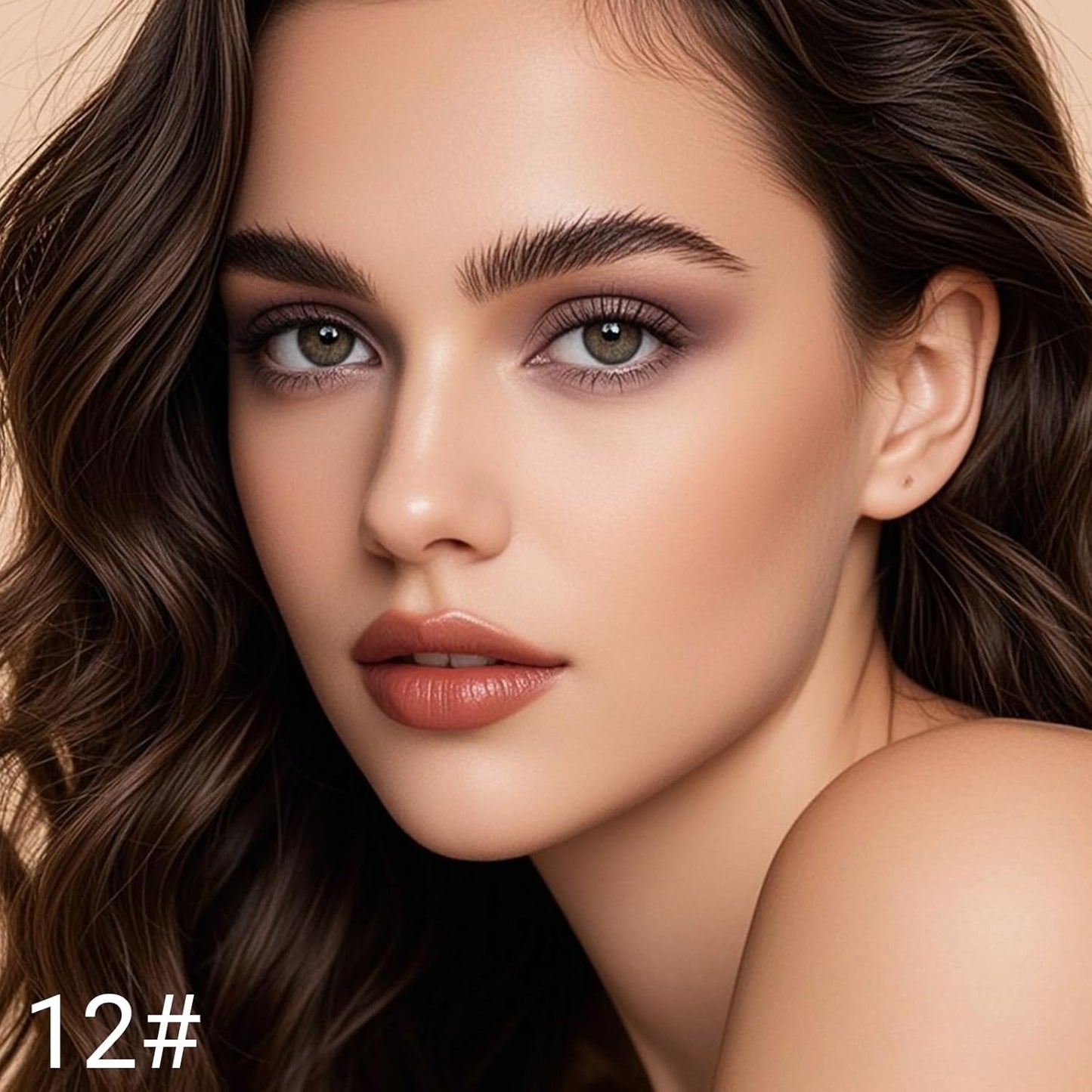 Erinde Waterproof Eyeshadow Stick, Cream Eye Shadow Stick, Long-Lasting, Crease-Proof, Cream to Powder Buildable & Blendable Eye Shadow Pencils Crayon, Vegan & Cruelty-Free, 12 Light Taupe