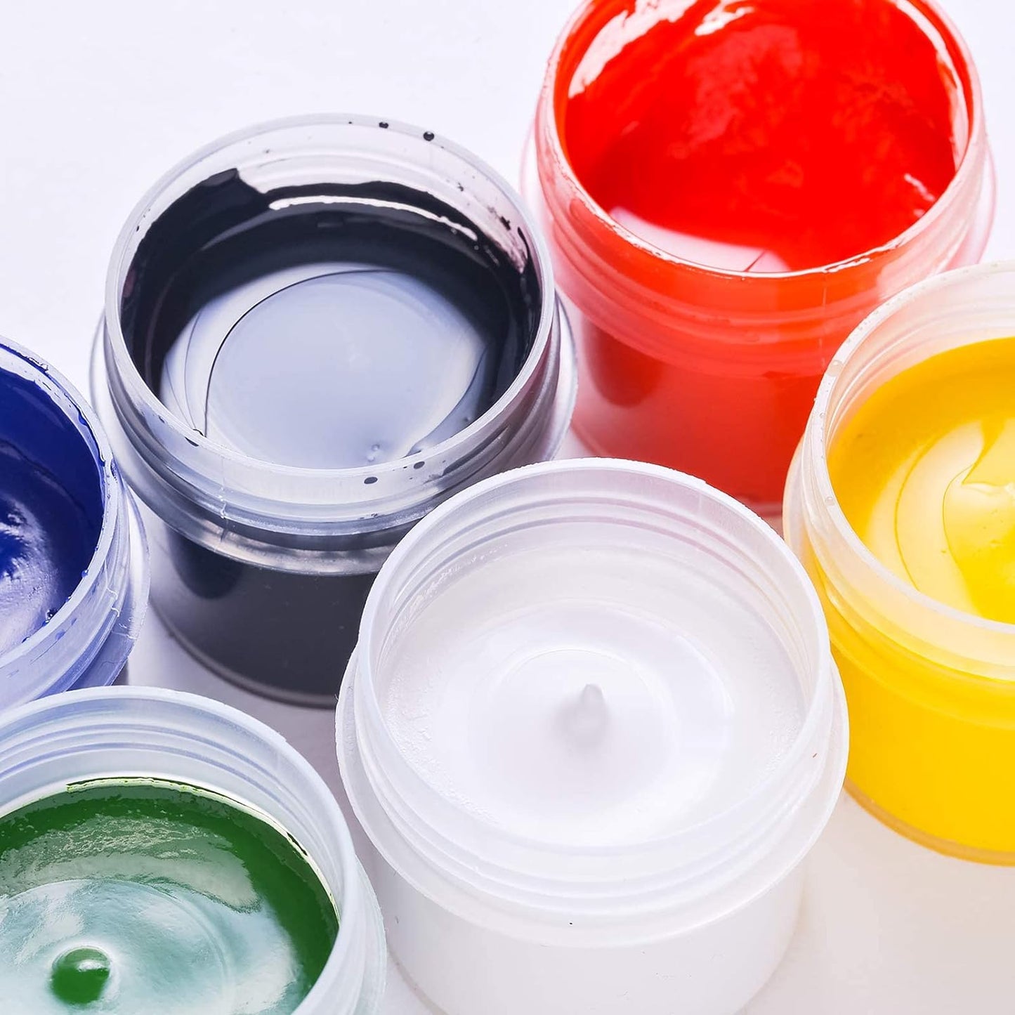 ﻿ ﻿ Eternal Moment 36 Pack 4 OZ Plastic Jars Round Clear Cosmetic Container Jars with Lids, Perfect for Lotion, Cream, Ointments, Makeup, Eye Shadow, Rhinestone, Samples, Pot, Travel Storage