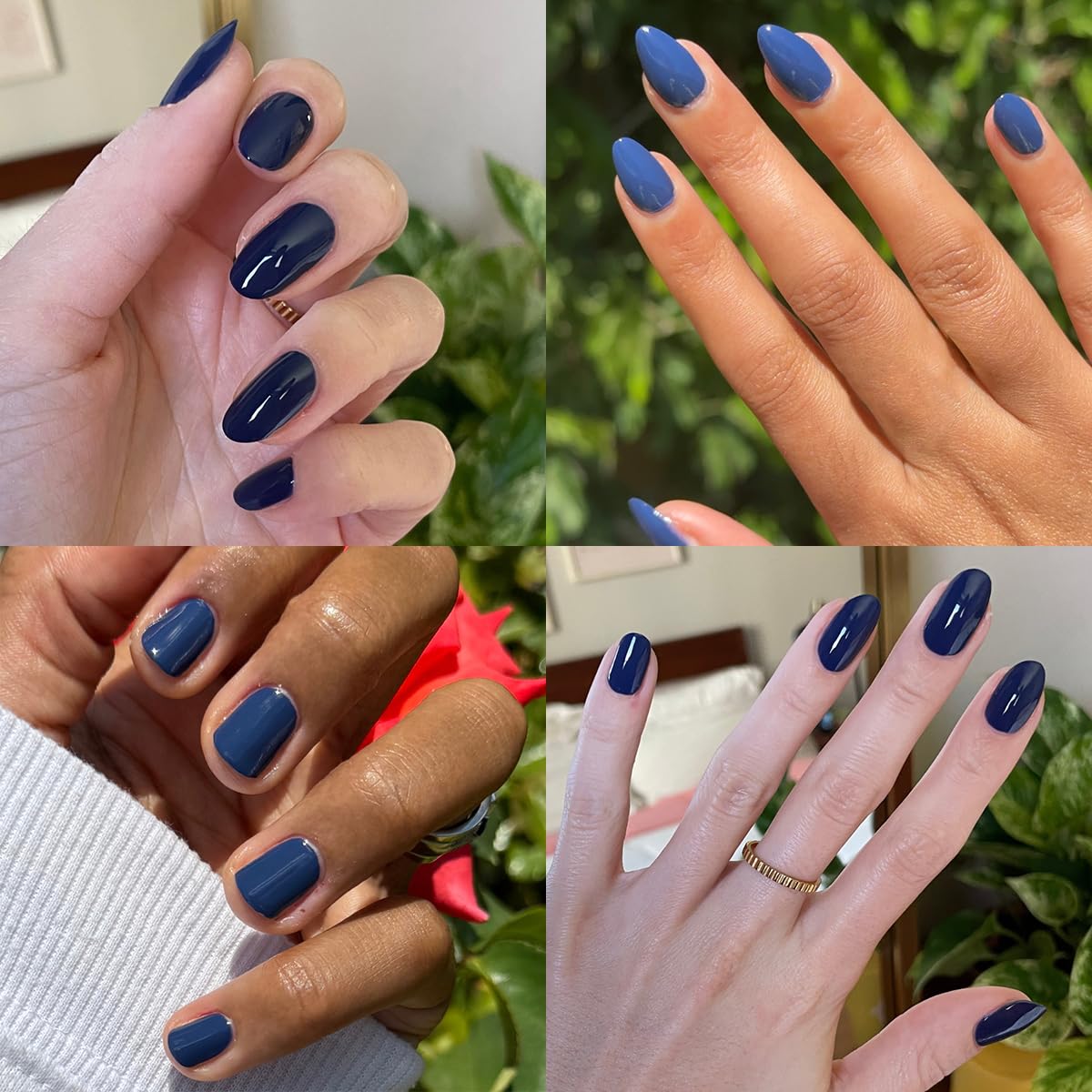 Olive & June Long Lasting Nail Polish | Plump Gel-Like Finish No Lamp Needed | Lasts up to 10 days | Salon-Quality Color at Home | 15-Free Vegan Cruelty-Free, Chip-Resistant Shine | Ack, a shark Navy