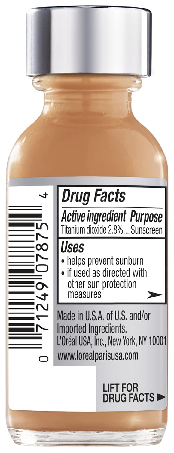 L'Oreal Paris Makeup True Match Super-Blendable Liquid Foundation, Crème Café W8, 1 Fl Oz,1 Count