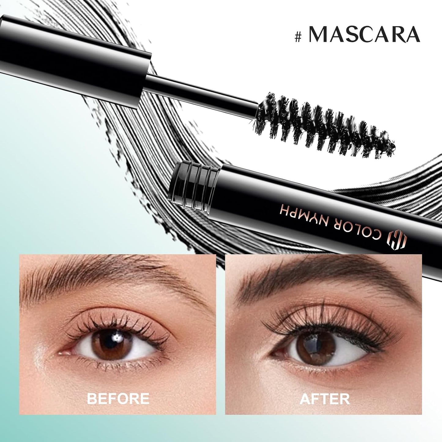 Color Nymph All In One Makeup Kit, Makeup Gift Set for Beginners Teenager Girls with Eyeshadow Palette Blush Lipstick Lip Pencil Eye Pencil Brush Mascara Portable Bag