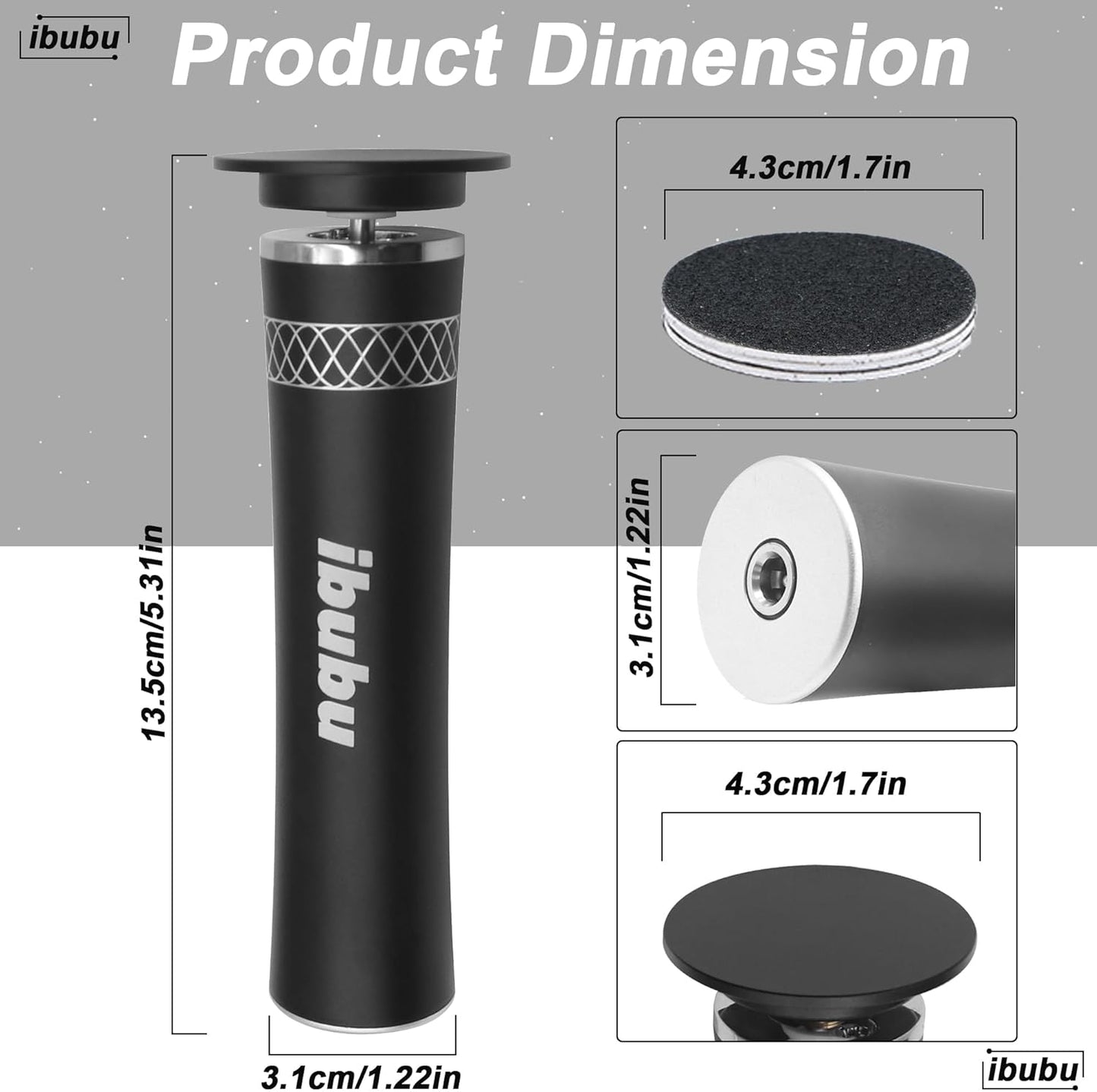 Upgrade Electric Feet Callus Remover Professional Powerful Foot File Pedicure Grinder Sanders 24V Power 1200RPM Speed Adjustable for Dead Dry Crack Skin Calluses (Black)