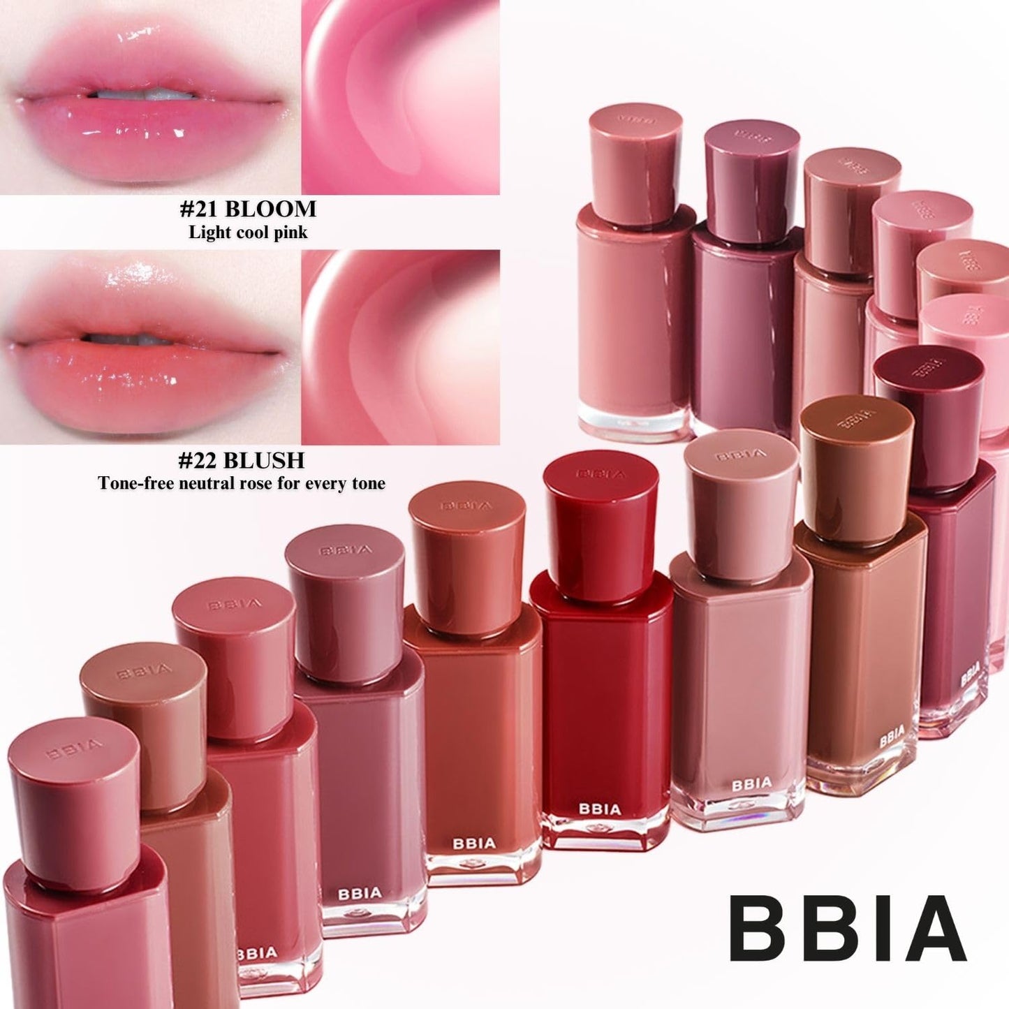 BBIA Glow Tint – Lip Plumping Volumizing Glossy & Glowy Lip Stain Naturally Moisturizing Comfortable Texture Lightweight Long-Lasting Vivid Color Non-Sticky Korean Makeup (02 VINTAGE, Pack of 1)
