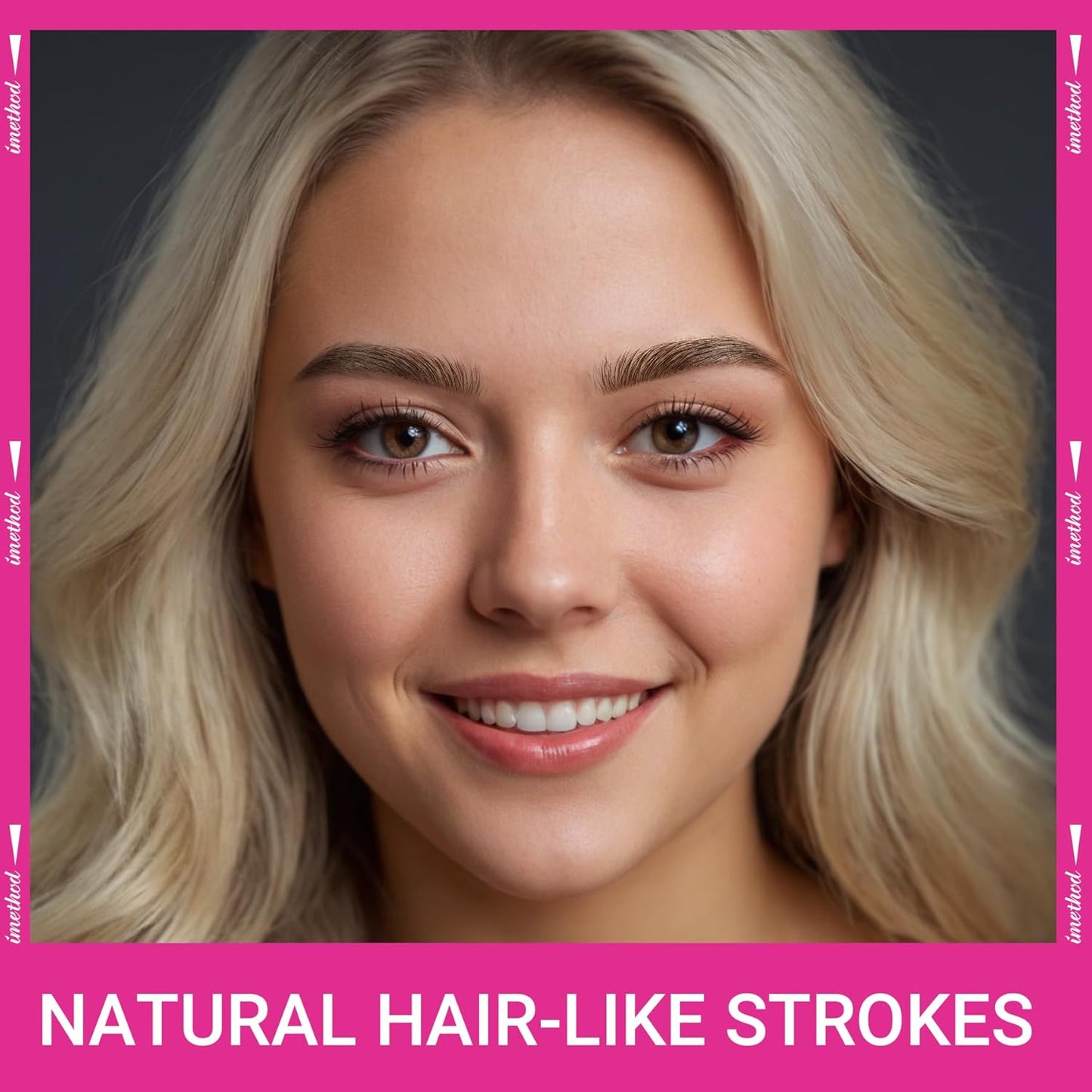 iMethod Eyebrow Pen - Eyebrow Pencil Magic 2-in-1 Eye Brow Pencils for Women with 4-Fork-Tip and Precise Brush-Tip Create Natural Hair-Like Brows, Last All Day, Microblading Eyebrow Pen, Brown