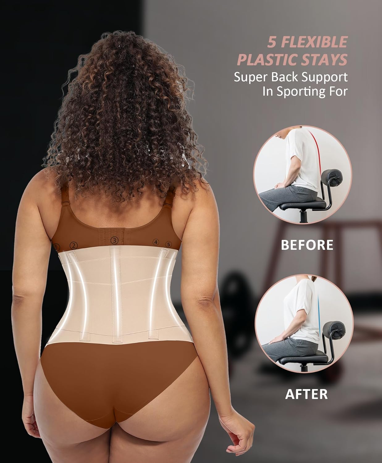 FeelinGirl Waist Trainer Belt Waist Cincher Trimmer Ab Belt Tummy Control Body Shaper with Triple Wrap Women and Men