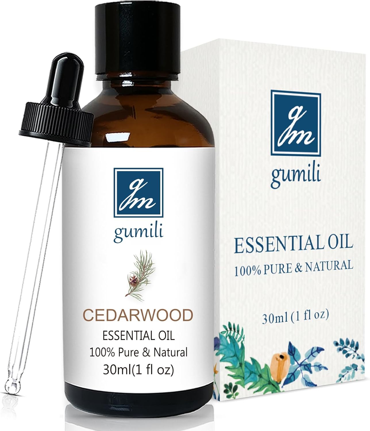 Cedarwood Essential Oil 1 Oz, 100% Pure Natural Cedarwood Oil, Aromatherapy Essential Oils for Diffuser, Skin, Hair, Candle, DIY Body Care