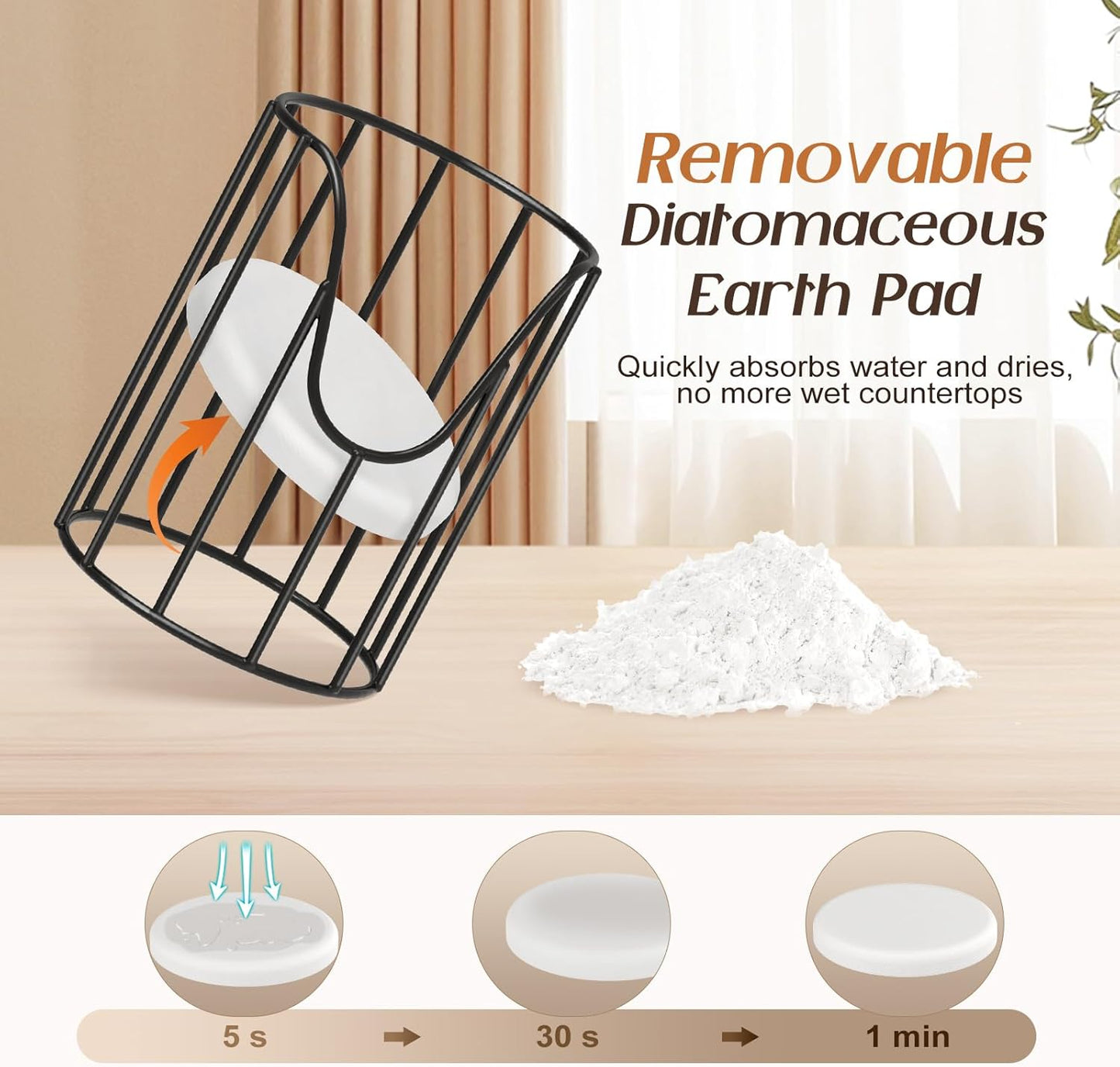 Luxspire Bathroom Cup Dispenser, 3-5oz Dixie Cup Dispenser, Metal Dixie Cup Holder, Disposable Paper Cup Holder for Bathroom, Cotton Pad Holder, Guest Bathroom Essentials, Black