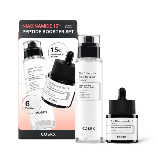 COSRX Niacinamide 15% Peptide Booster Set - Amazon Exclusive - Korean Skin Care Set, Gift Sets, Niacinamide Serum, Face Serum