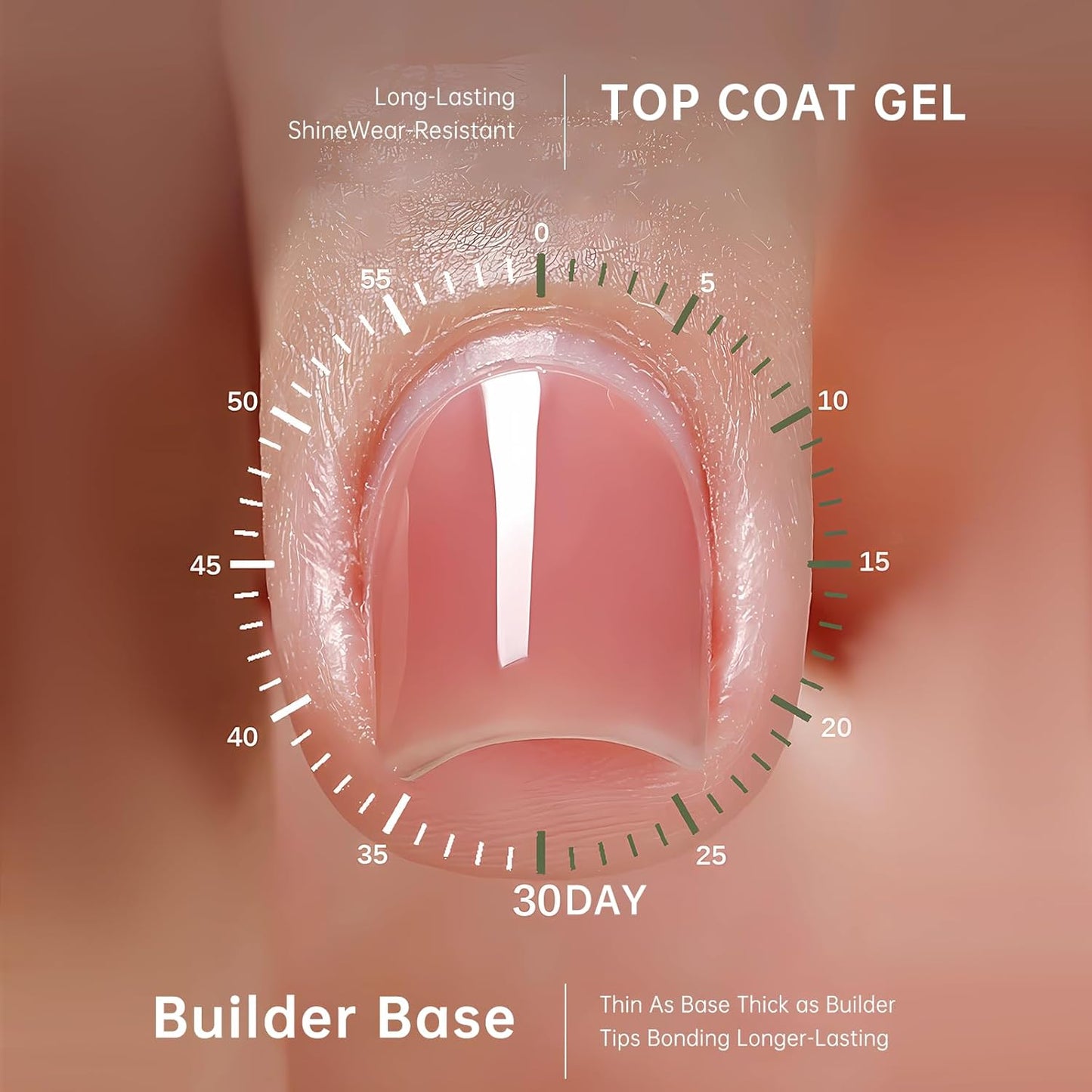 Salon-Grade Milky White Builder Gel - Hypoallergenic Strong Base Coat | Long-Lasting Adhesion (30+ Days) for Professional Nails Gift for Women