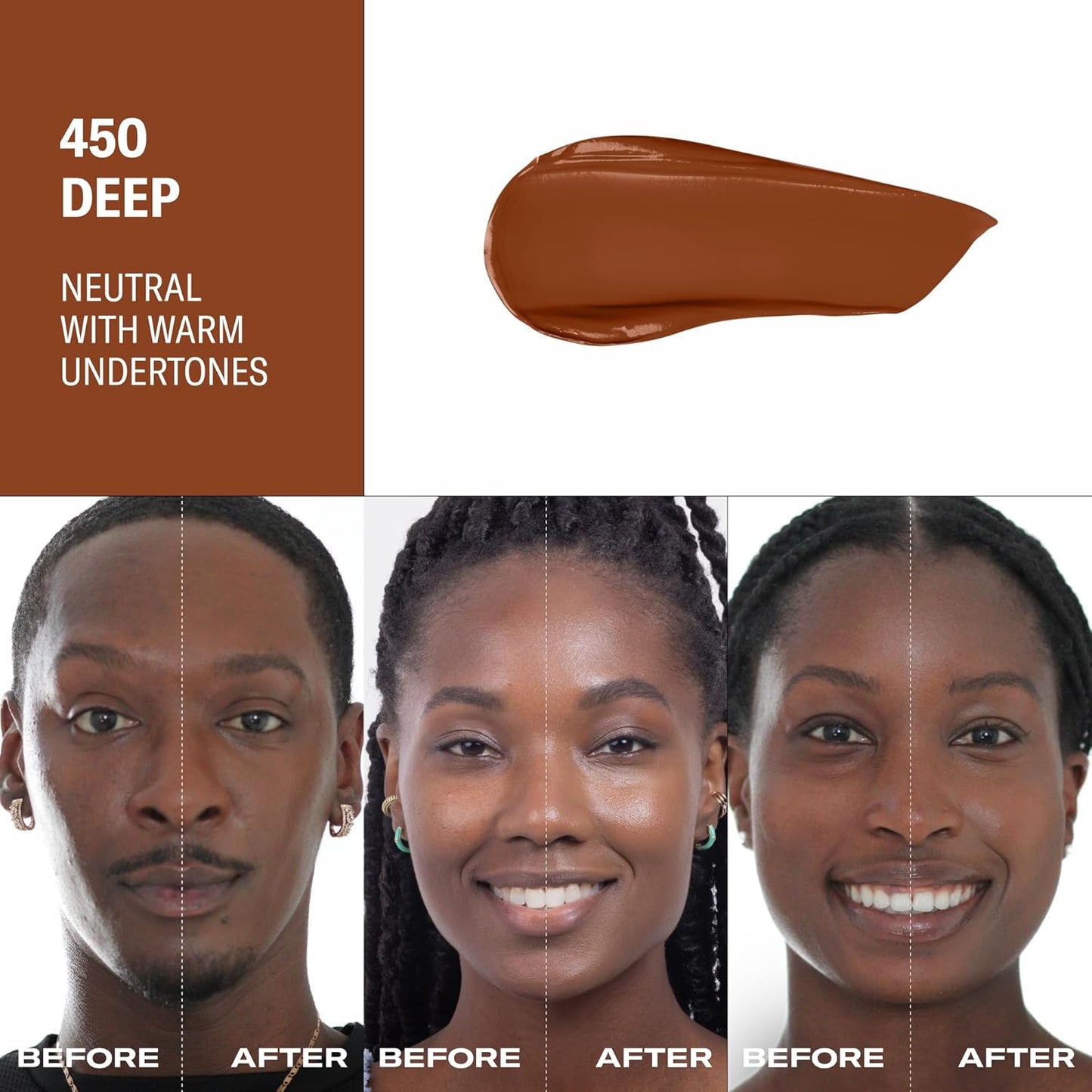 Youthforia Date Night Skin Tint Serum Foundation, Light-Medium Coverage, Hydrating Formula, Vegan & Cruelty-Free, 450 Deep - Neutral with Warm Undertones