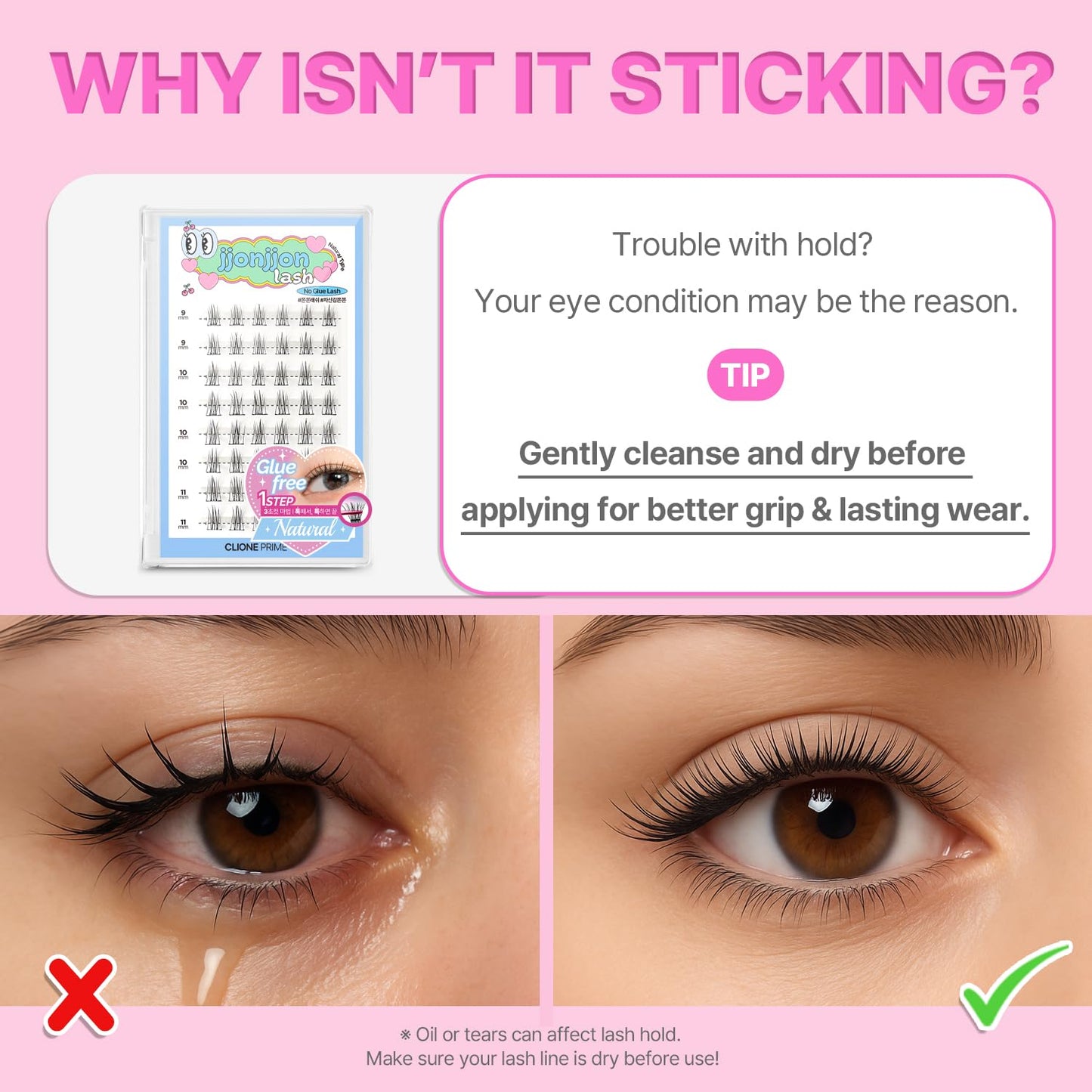 Korean Self Adhesive Lash Clusters Under No Glue Press On Pre Bond Lash Clusters Fluffy Self Adhesive False Eyelashes No Glue Needed Reusable Wispy Eyelash Extensions