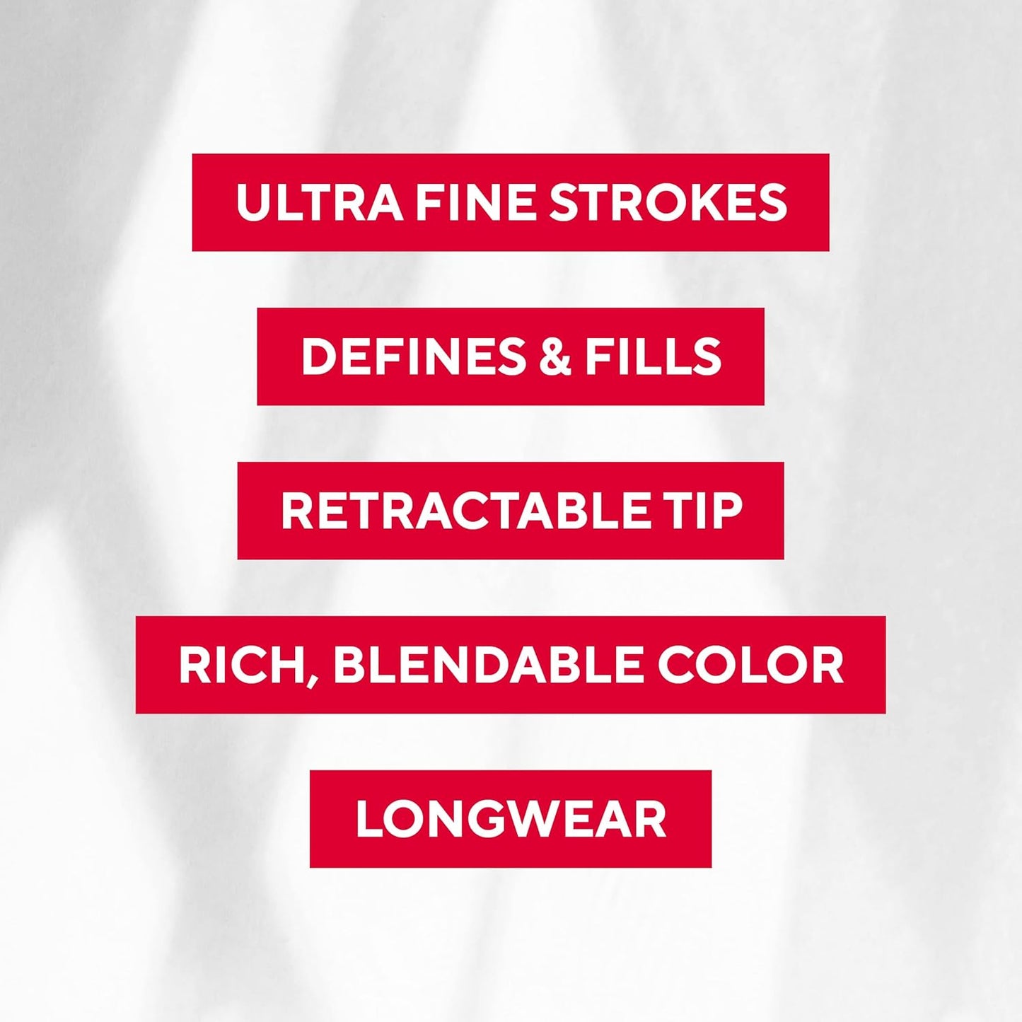 Mirabella Ultra Fine Brow Pencil, Anti-Chip Waterproof Eyebrow Pencil - Smudgeproof, Blendable & Retractable Eyebrow Pencil to Define and Fill In Brows Naturally - Light