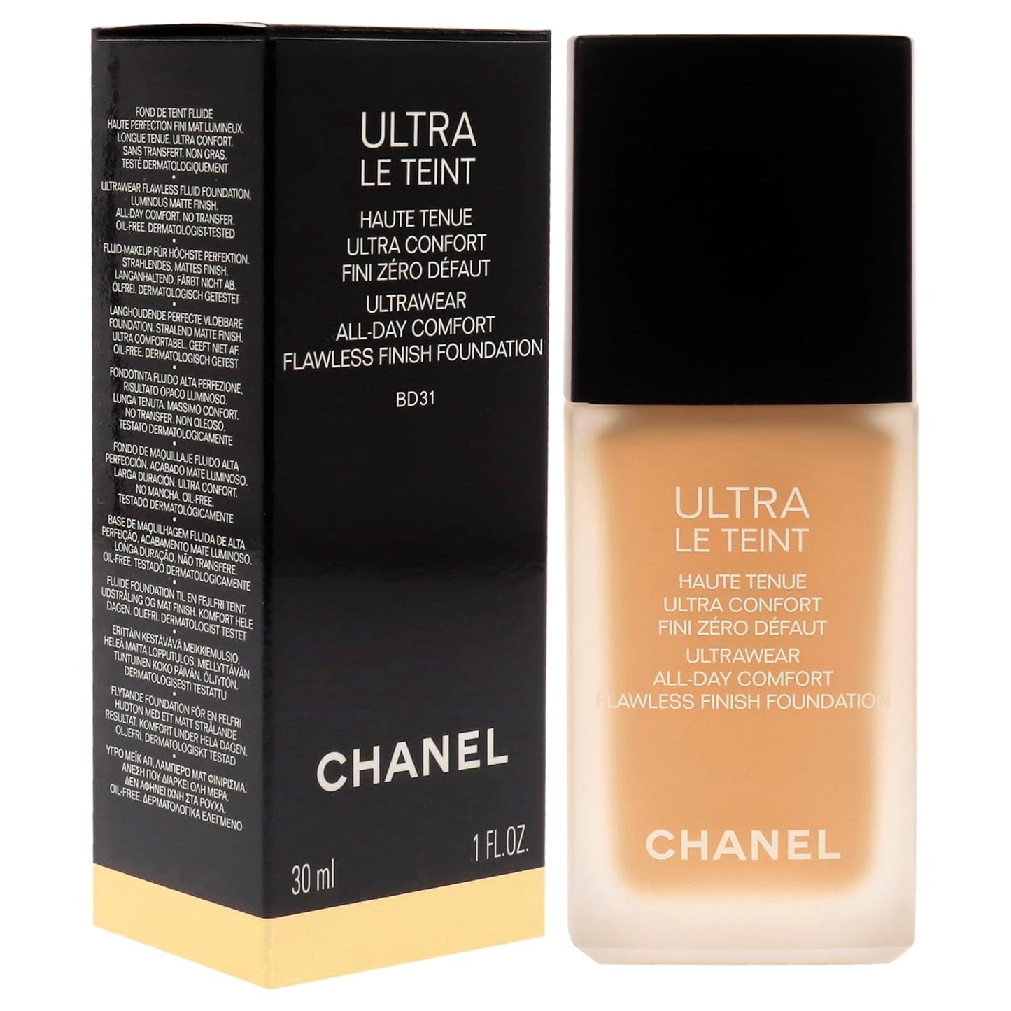 CHANEL Ultra Le Teint Ultrawear Flawless Foundation - BD31 Medium Golden for Women - 1 oz Foundation