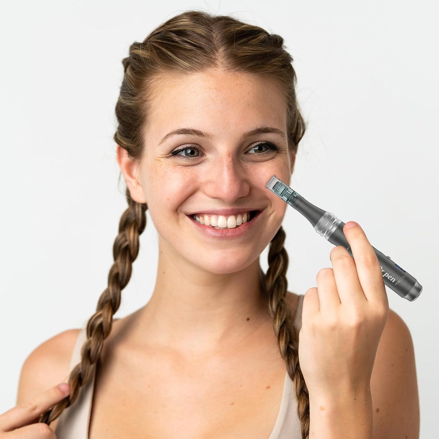 Microneeding Derma Roller Pen |Micro Needle Roller Pen for Home Use Microneedle Roller Pen for Women Men Tools