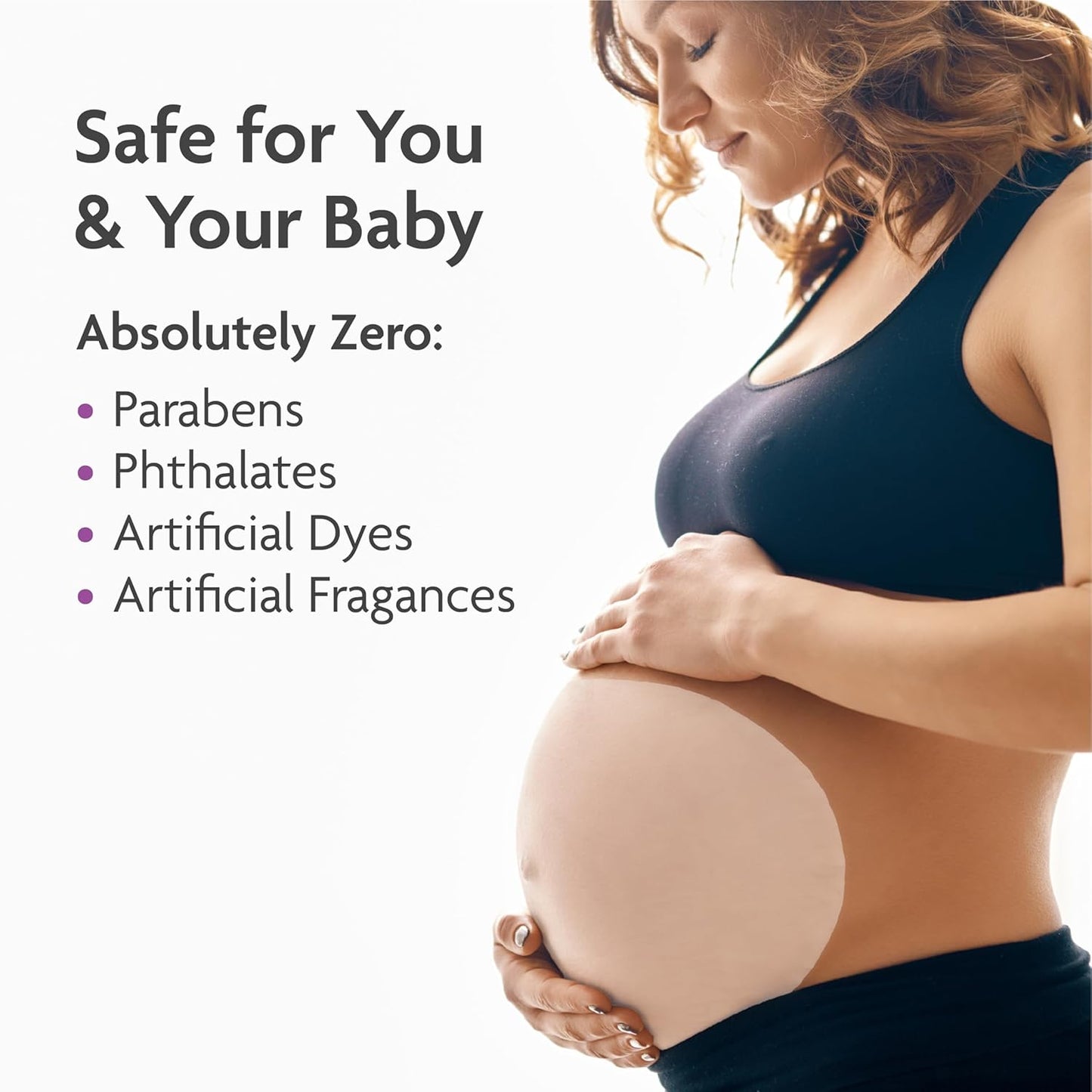 TriLASTIN Belly Masks - Belly Masks for Pregnant Women - Hydrating & Soothing for Itchy Skin - Reduces Stretch Marks - Safe for Sensitive Skin - Paraben & Phthalate-Free - Made in USA - 1 Pack