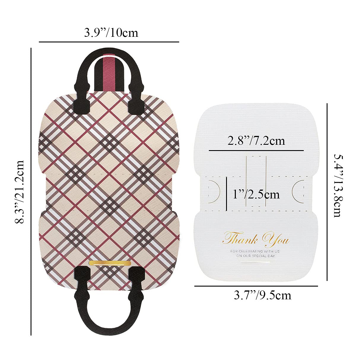 Summer-Ray 25 Sets Luxury Lip Balm Holder for Wedding Party Favors Thank You for Celebrating with Us on Our Special Day (For Birthday)