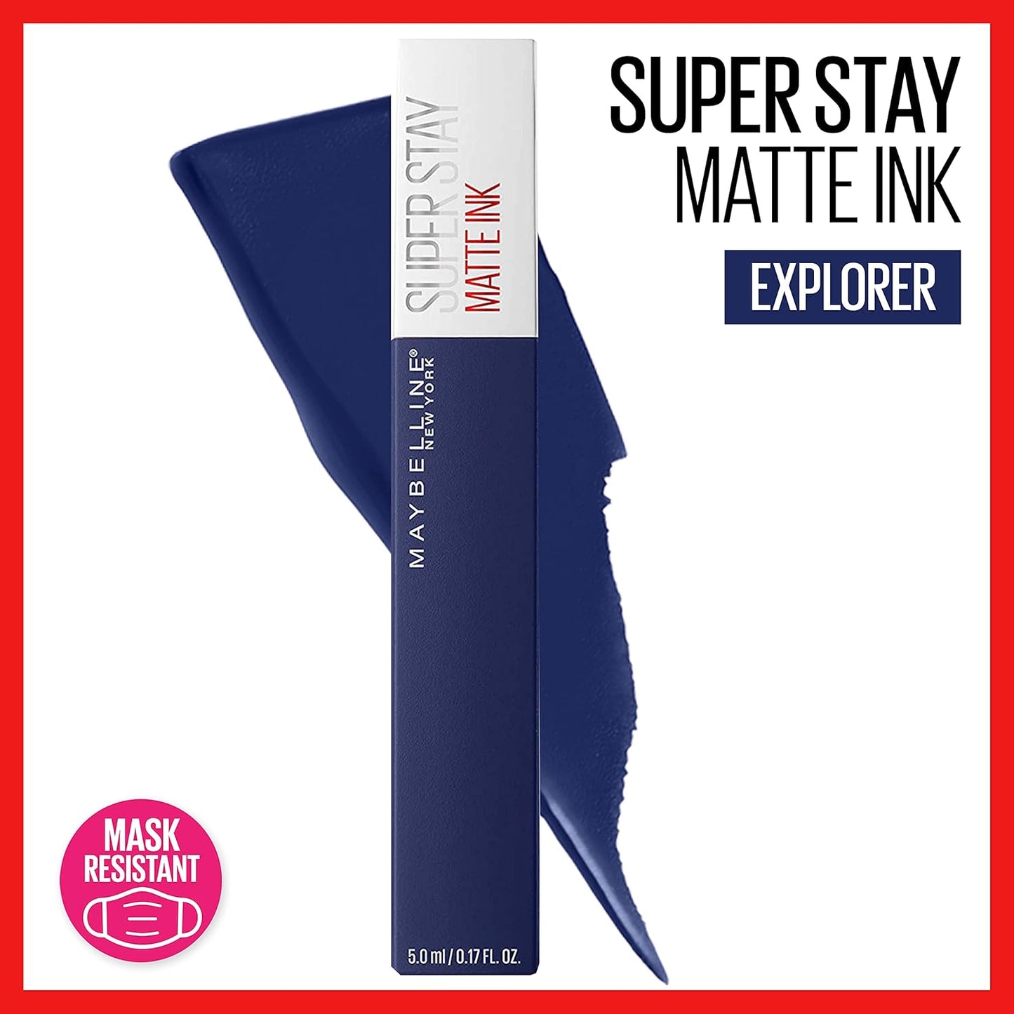 Maybelline New York SuperStay Matte Ink Liquid Lipstick, City Edition, Explorer, 0.17 Ounce