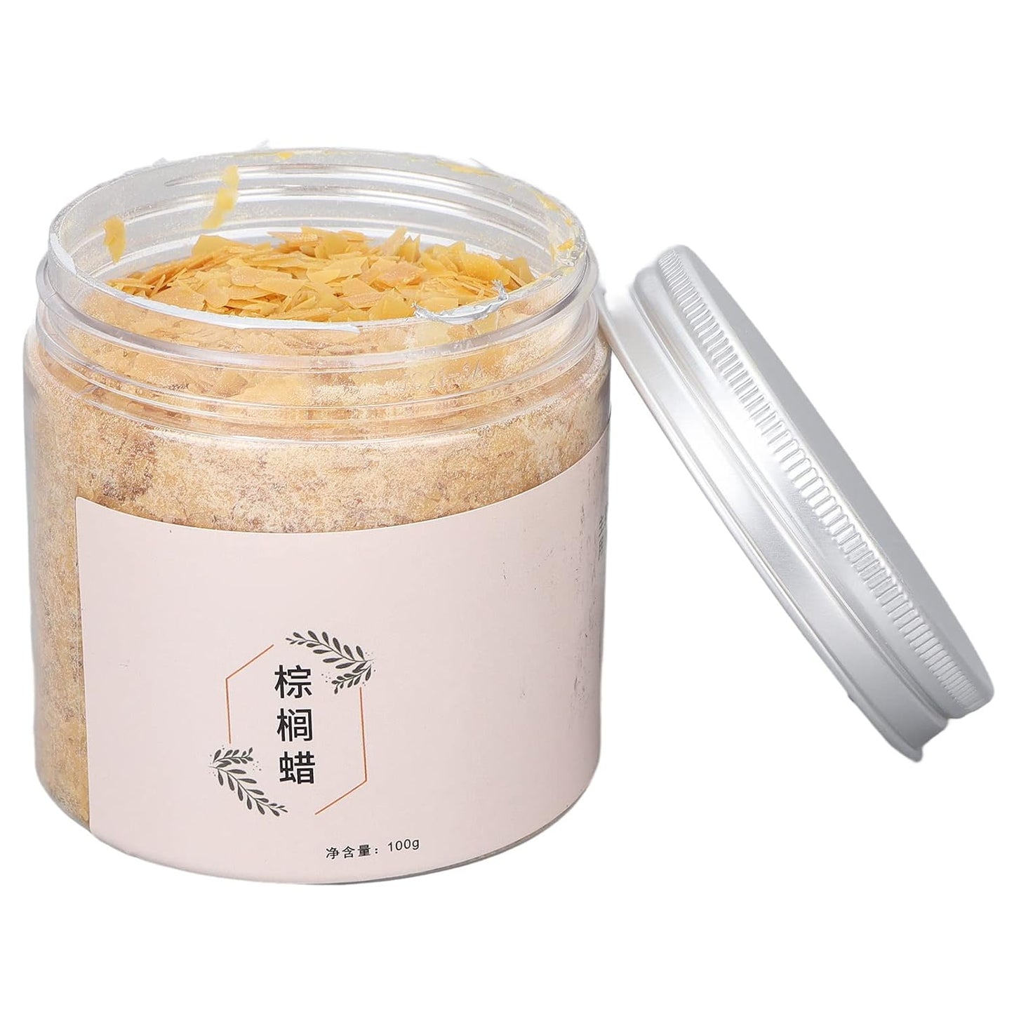 100g Palm Wax Pellets, Carnauba Wax for Lip Balm, Cosmetics DIY Carnauba Wax Material Accessory Lip Balm Making Supplies for Lipstick Lip Balm Making Increase the Melting Point of Lipstick