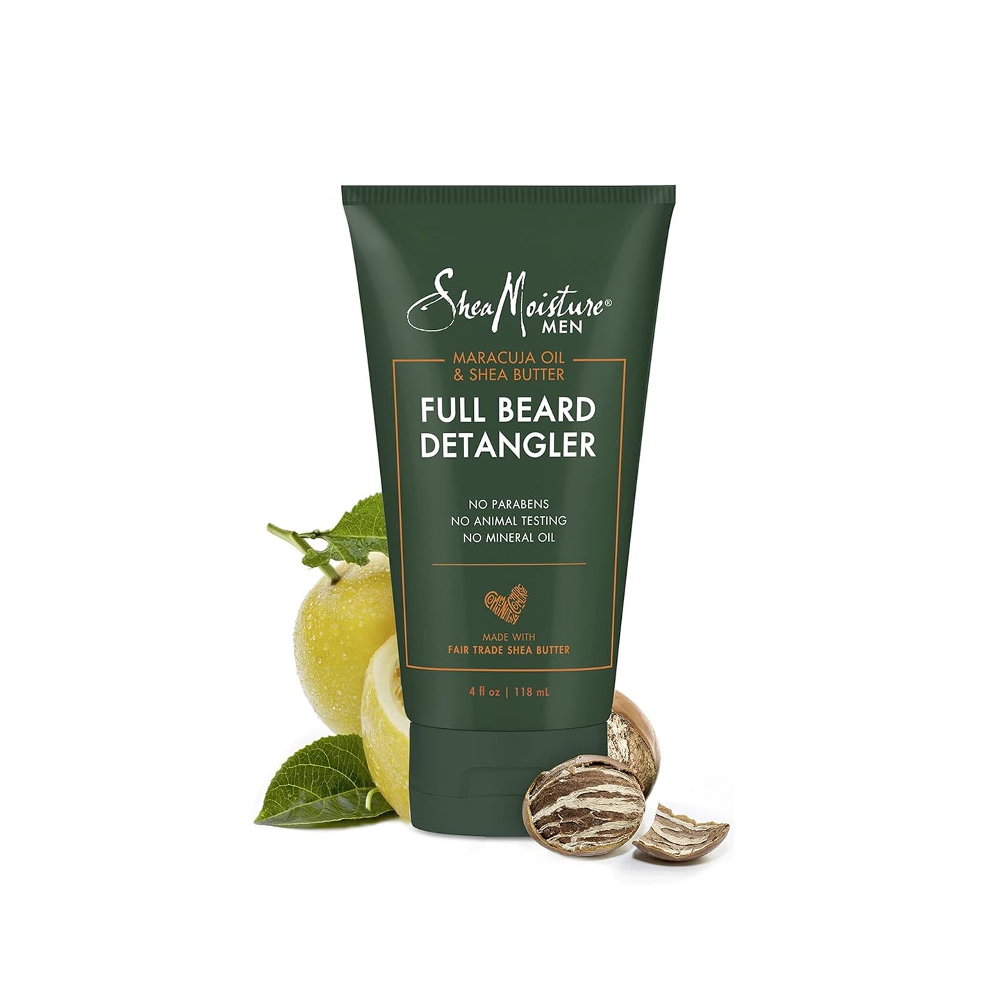SheaMoisture Beard Conditioner, Full Beard Detangler for Full Beards, Maracuja Oil and Shea Butter, Paraben Free, 4 oz