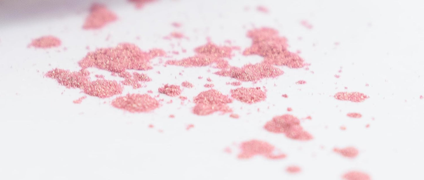 Pink Mocha Loose Eyeshadow Powder Pigment, Single Glitter Mineral Dust Jar Pot, Talc & Paraben Free, No Animal Testing & Cruelty Free