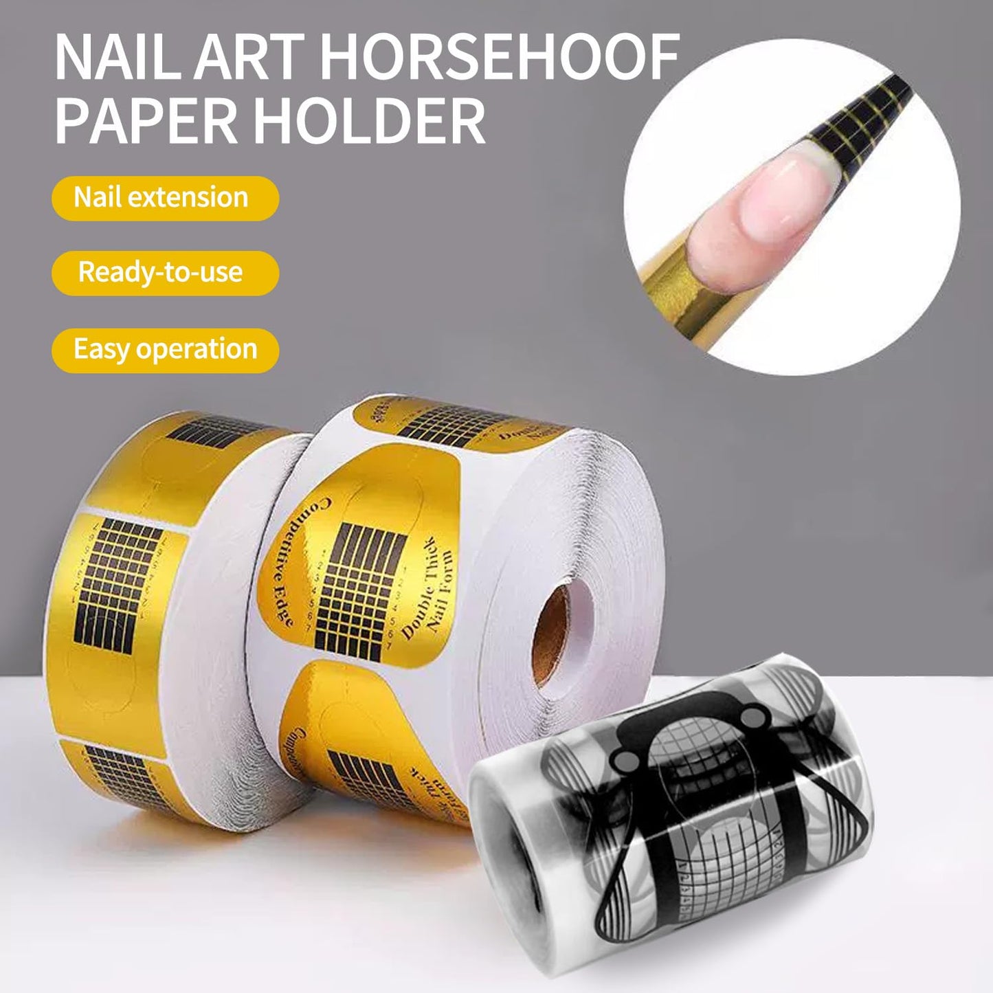 Nail Forms for Builder Gel 200pcs Nail Extension Forms Beautiful for DIY at Home Nail Forms for Acrylic Nails Create Long Lasting Gel Extensions Professional Nail Art Supplies