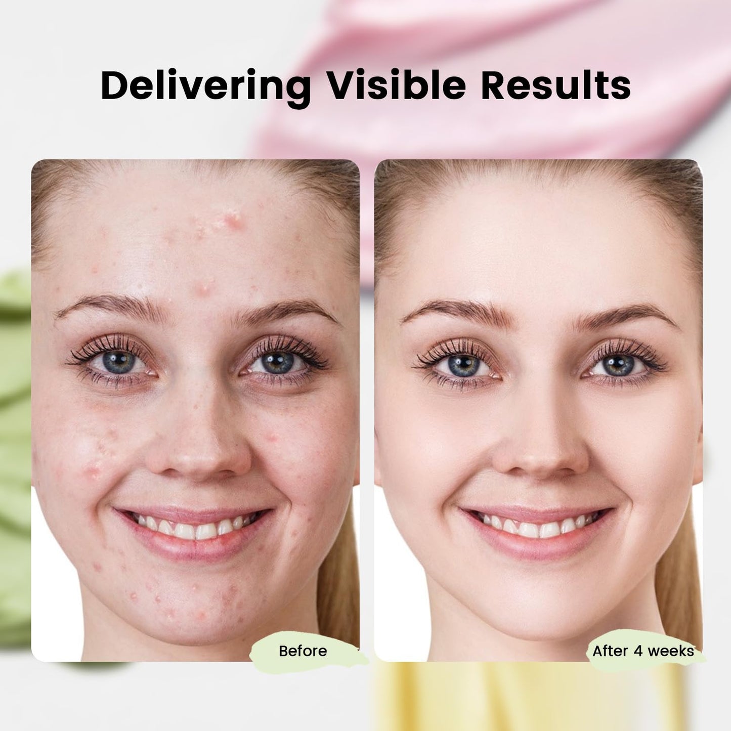 Turmeric Clay Mask, Rose Face Mask & Green Tea Mud Mask 12 PCS - Spa Facial Mask Set Gift for Women & Men, Skin Care Set for Deep Cleansing, Moisturizing, and Refining Pores,Travel-Friendly & Portable