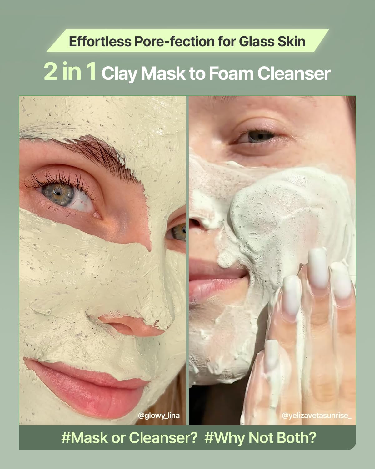 FULLY Green Tomato Pore Detox Clay Mask Cleanser, Pore Minimizing, Blackhead Care, Sebum Control, Exfoliation, Vegan, Face Wash, Sensitive Skin, Korean Skincare 4.05 fl.oz