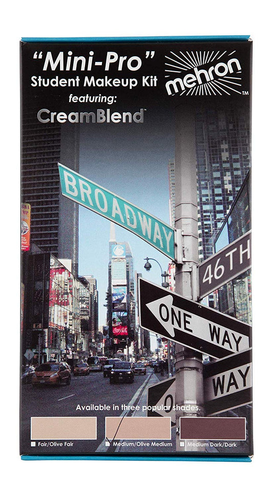 Mehron Makeup Mini-Pro Student Makeup Educational Kit (Medium/Olive)