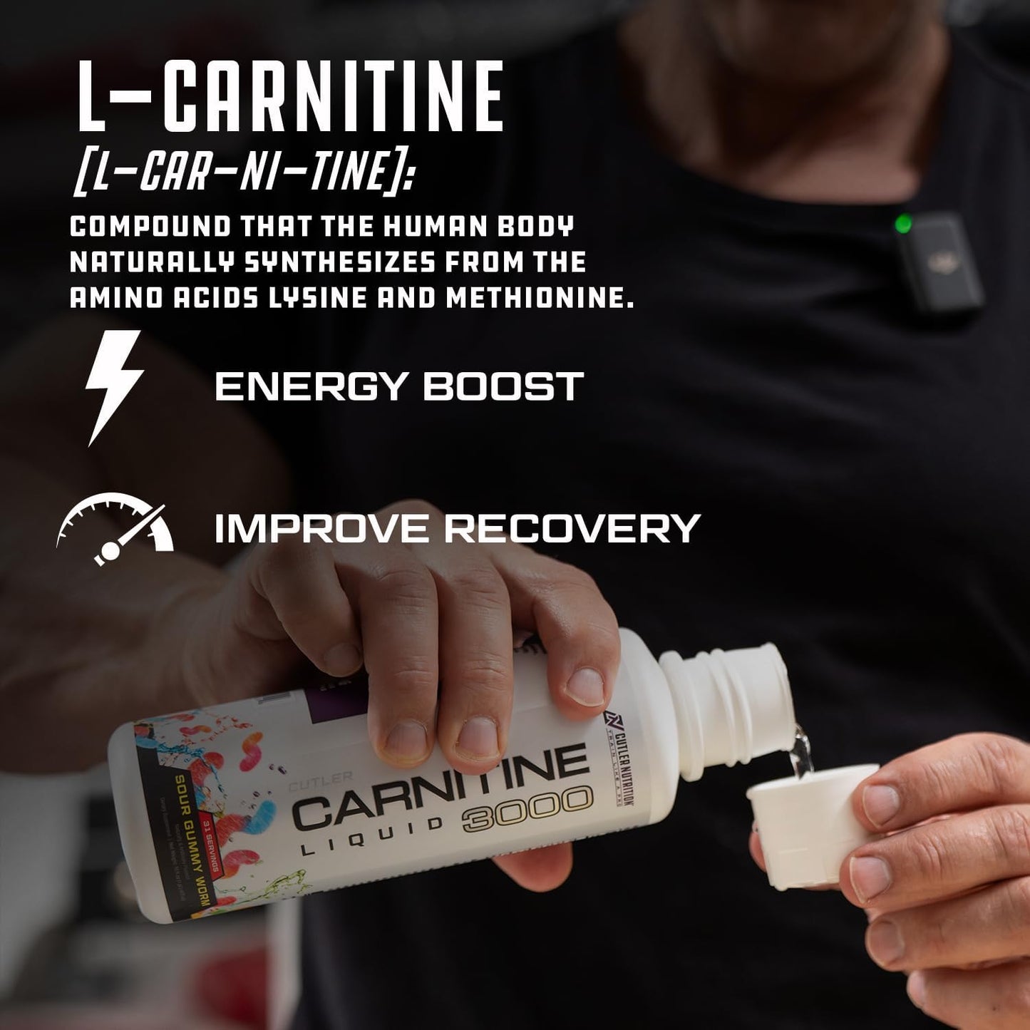 Cutler Nutrition Liquid L-Carnitine Supplement with Acetyl L-Carnitine & L-Carnitine Tartrate Forms - Pre Workout Formula for Optimal Absorption, Energy & Muscle Support