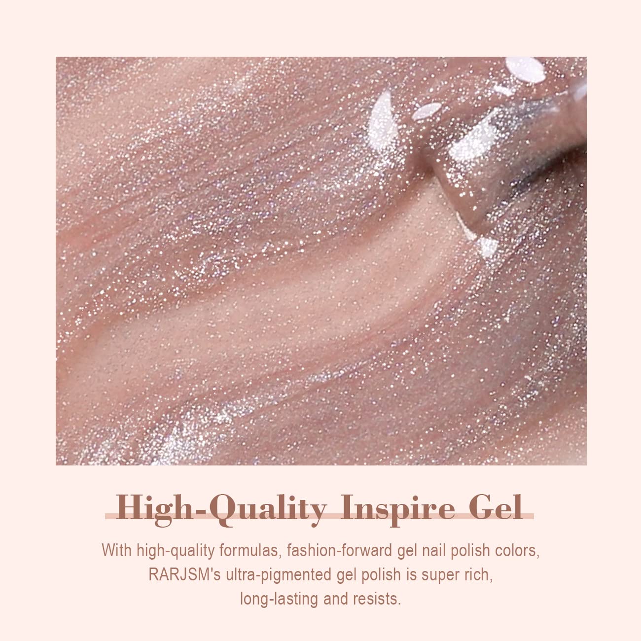 RARJSM Magnetic Cat Eye Gel Nail Polish Rose Gold Silver Glitter 15ml 9D Cateye Galaxy Universal Shimmer Velvet Ice Gel Polish Single Bottle with Magnet Stick UV LED Curing Require Soak Off Home Salon