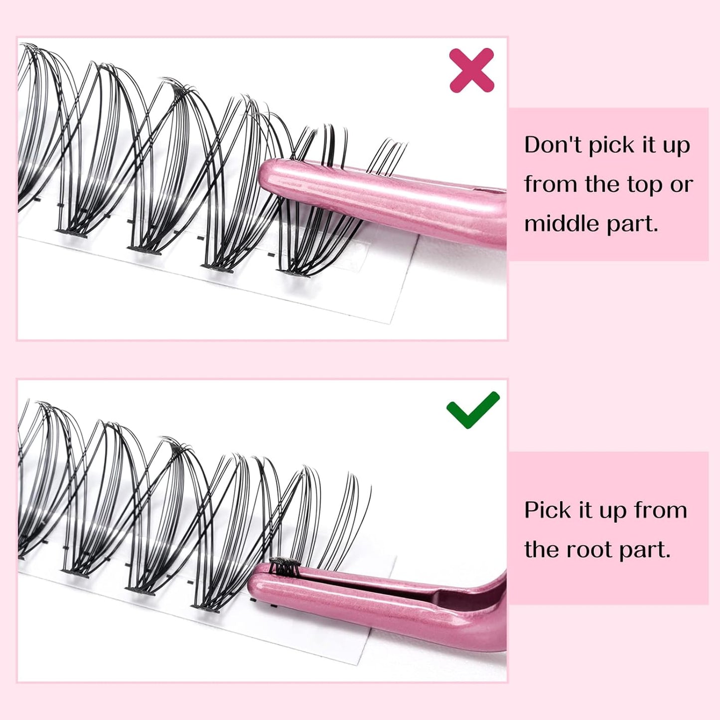 280 Pcs Individual Lashes 10+20-D-9-16mix Cluster Lashes 10D 20D C D Curl Wispy Lashes Bottom Lashes DIY Lashes At Home（10+20-D-9-16mix）