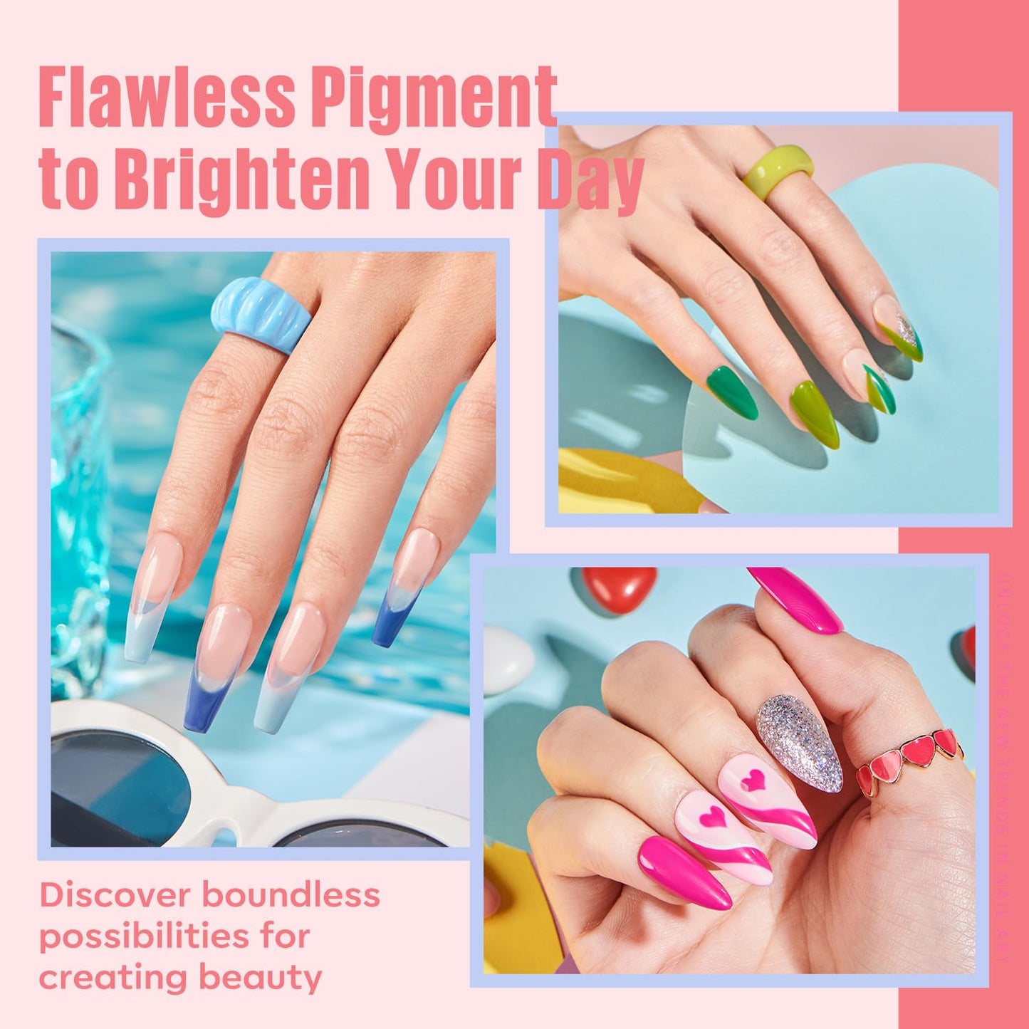 MEFA 35 Pcs Gel Nail Polish Set, 32 Colors All Seasons Collection Gel Nail Polish Blue Red Pink Nail Art Manicure DIY Salon Home Halloween Decoration Beginners Gifts for Women