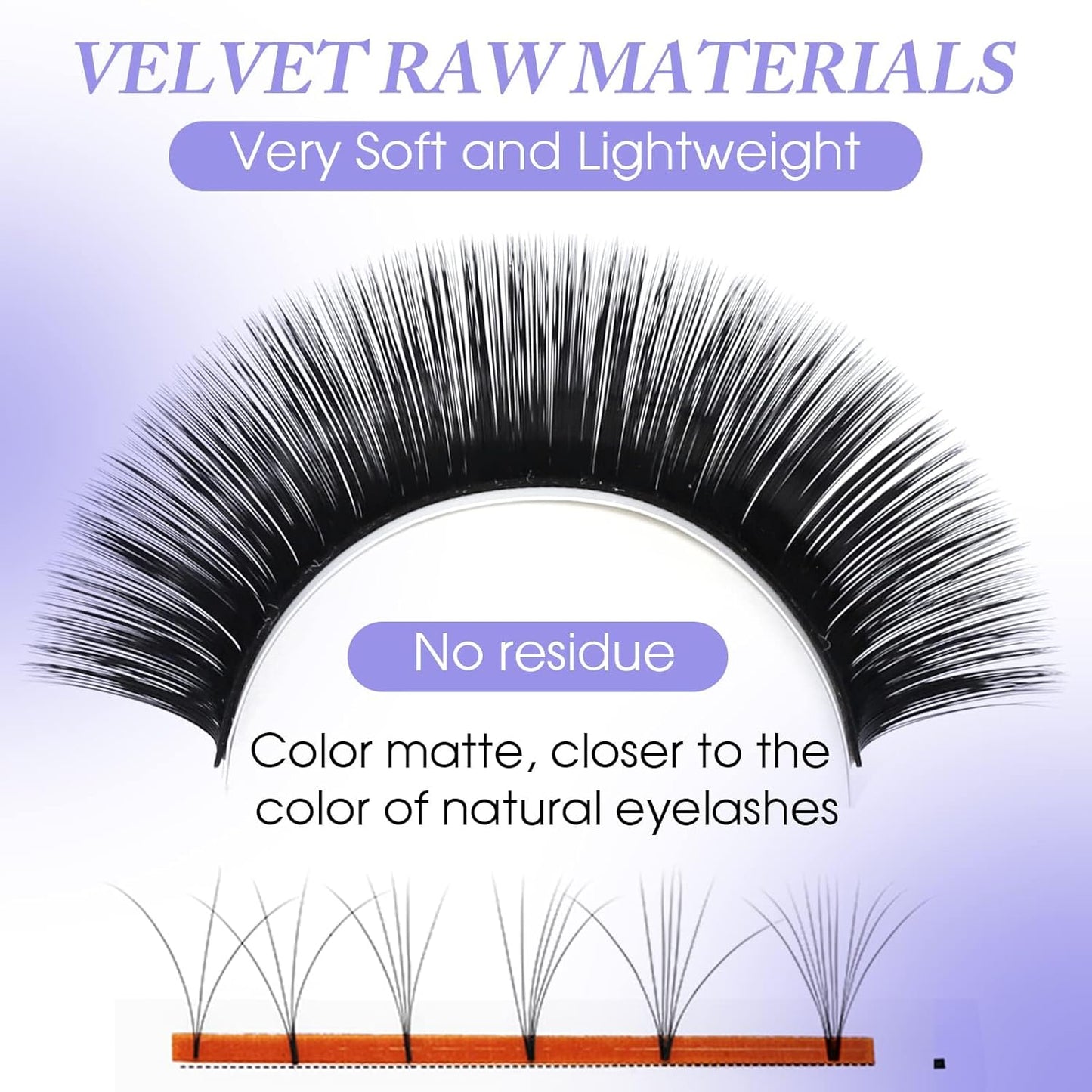 Easy Fan Volume for Lash Artists: Wendy, Handmade Fans for Eyelash Extensions, Self Fanning, Blooming, C-KH, Black, C-0.05-14-20