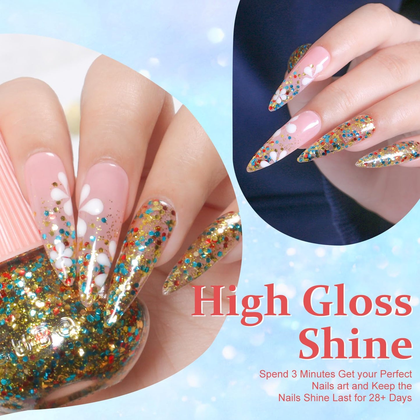 Major Dijit Quick Dry Nail Polish Colorful Summer Nail Lacquer for Nail Art Cruelty-Free Regular Nail Polish 0.41 fl oz.