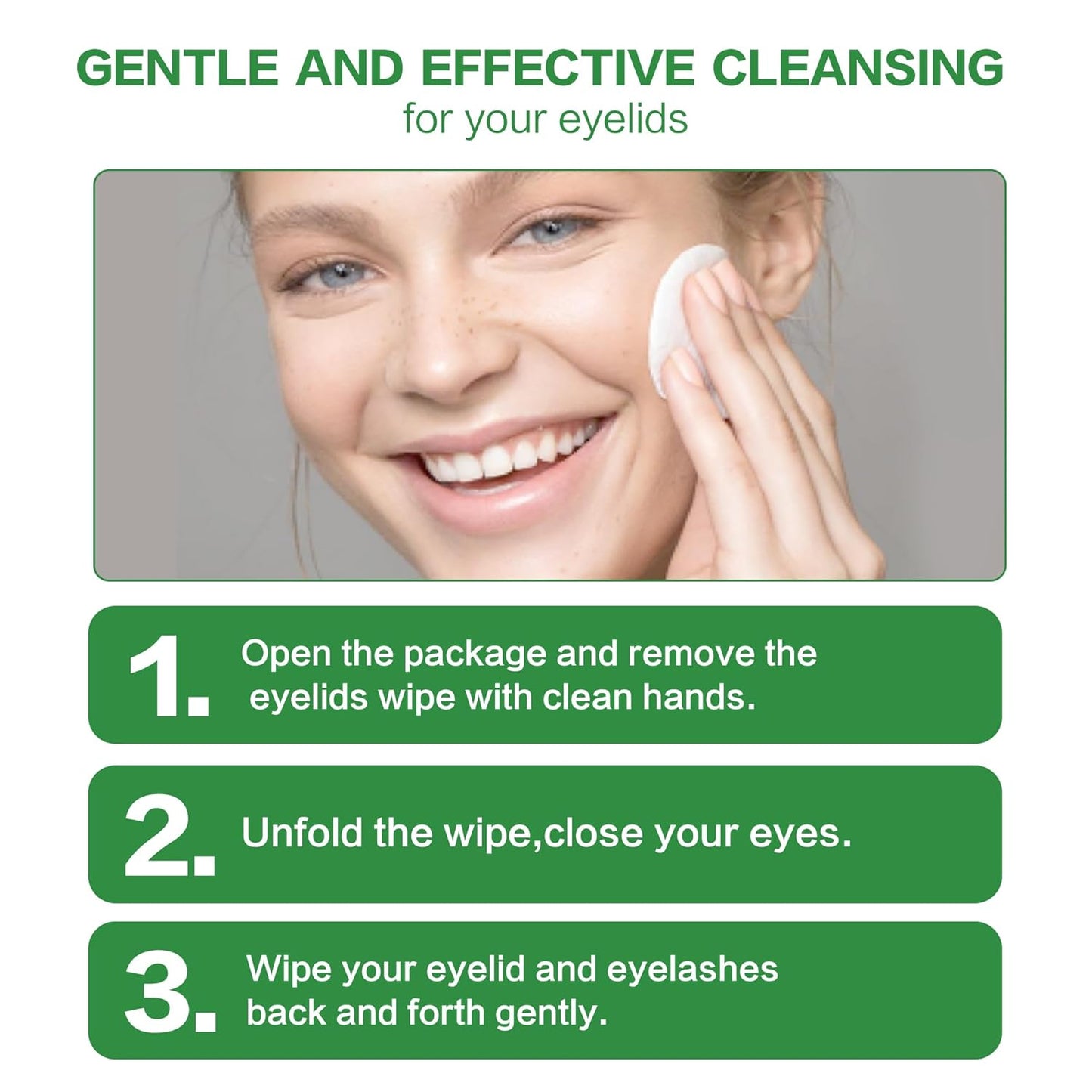 Okra Eye Care Patch, with Abelmoschus esculentus & Propanediol, Effective Relief for Itchy, Dry Eyes, Hypoallergenic & Soothing for Sensitive Eyes, Individually Wrapped, Pack of 14