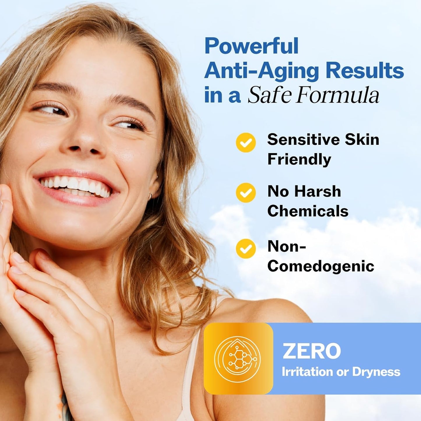 LilyAna Naturals Retinol Cream - Anti-Aging Moisturizer for Face & Neck, Made in USA, Wrinkle Reduction - 1.7oz, 2 Pack