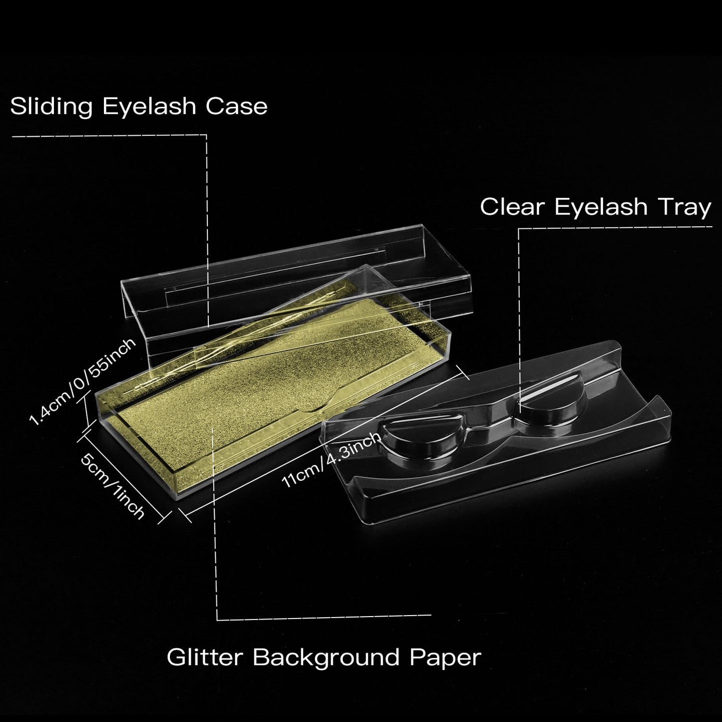 Gold Eyelash Cases - 30 Pack Customizable Lash Boxes, Bulk Lash Storage Containers with Premium Display Protection