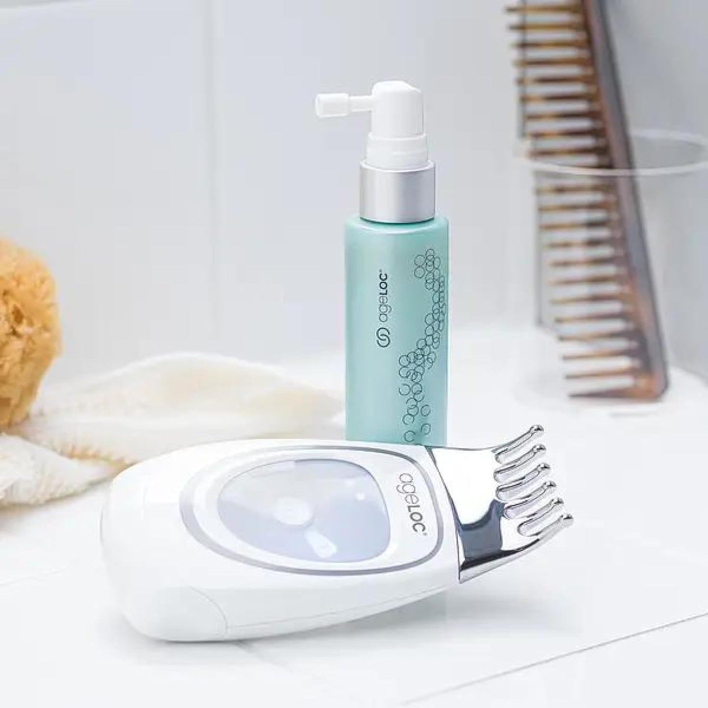 Nu Skin ageLOC Nutriol Scalp & Hair Serum | Nourishing Formula for Fuller, Thicker, and Healthier Hair | Antioxidant | Non-Greasy Serum | Scalp Care, Daily Hair Serum | 75ml