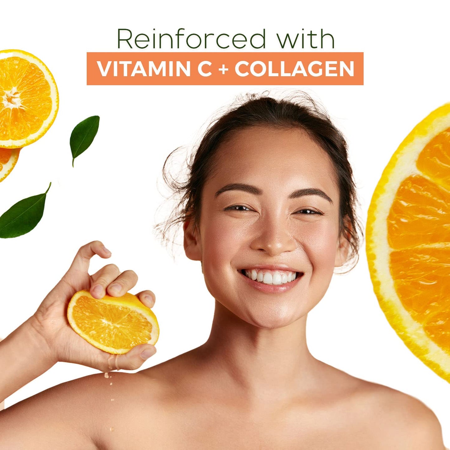 Vitamin C & Collagen Sheet Face Mask - Reduces Wrinkles & Age Spots, Hydrating - Dermatologist Tested Korean Skincare - Clean Beauty, Cruelty-Free - 5 Masks