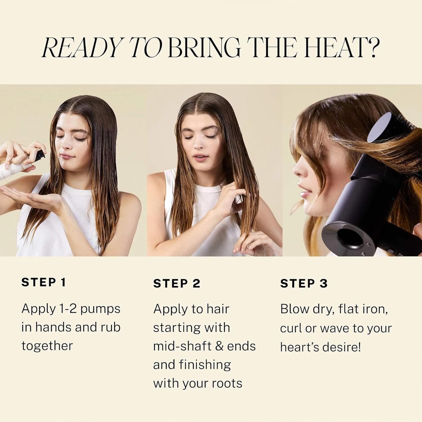 JVN Complete Blowout Styling Milk Heat Protector Cream, Style Memory, Anti-Humidity, Smooths & Protects, 3 Fluid Ounces