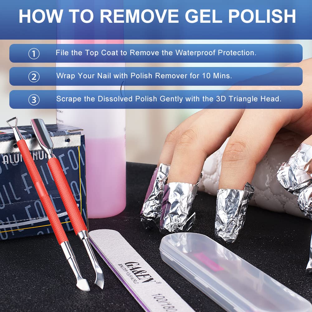 2PCS Metal Red Cuticle Pusher and Cutter Remover Salon Quality Stainless Steel Gel Nail Polish Peeler Scraper Durable Manicure and Pedicure Cleaner Tool For Fingernail and Toenail