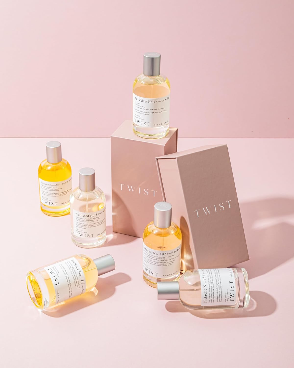 Twist Second Skin No. 131- Inspired by Gloss. You, Long-Lasting Perfume for Women, Vegan, Clean Ingredients, Wood & Powder Fragrance – Spray 100 ml | 3.4 fl. oz.