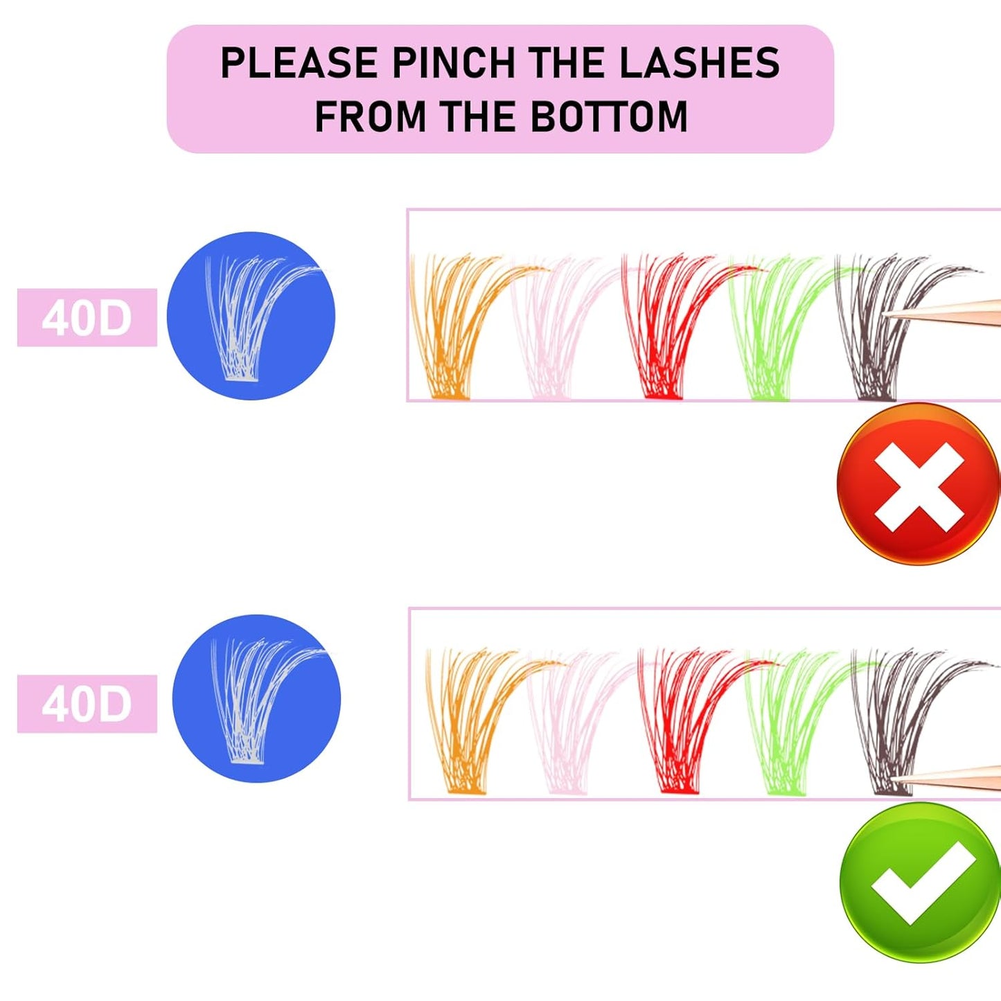 Colored Lash Clusters LAUBESS Colored Eyelash Clusters Wispy Colored Lash Extensions Colorful Lash Clusters Individual Lashes White Orange Light Pink Red Green Dark Brown (Colorful 0.07D, 13/15mm)