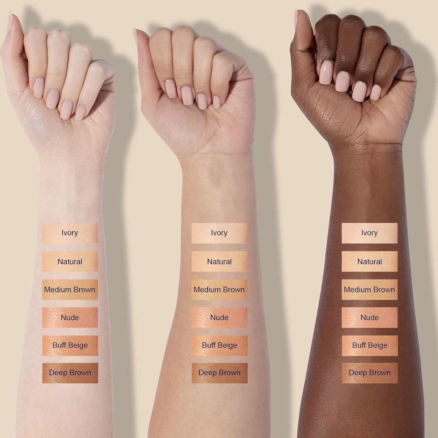 Mushroom Head Air Cushion CC Cream - BB Cream Face Makeup for Mature Skin, Moisturizing Cover Balm Foundation & Long-Lasting Color Correcting Concealer, Even Skin Tone for All Skin Types (Ivory)