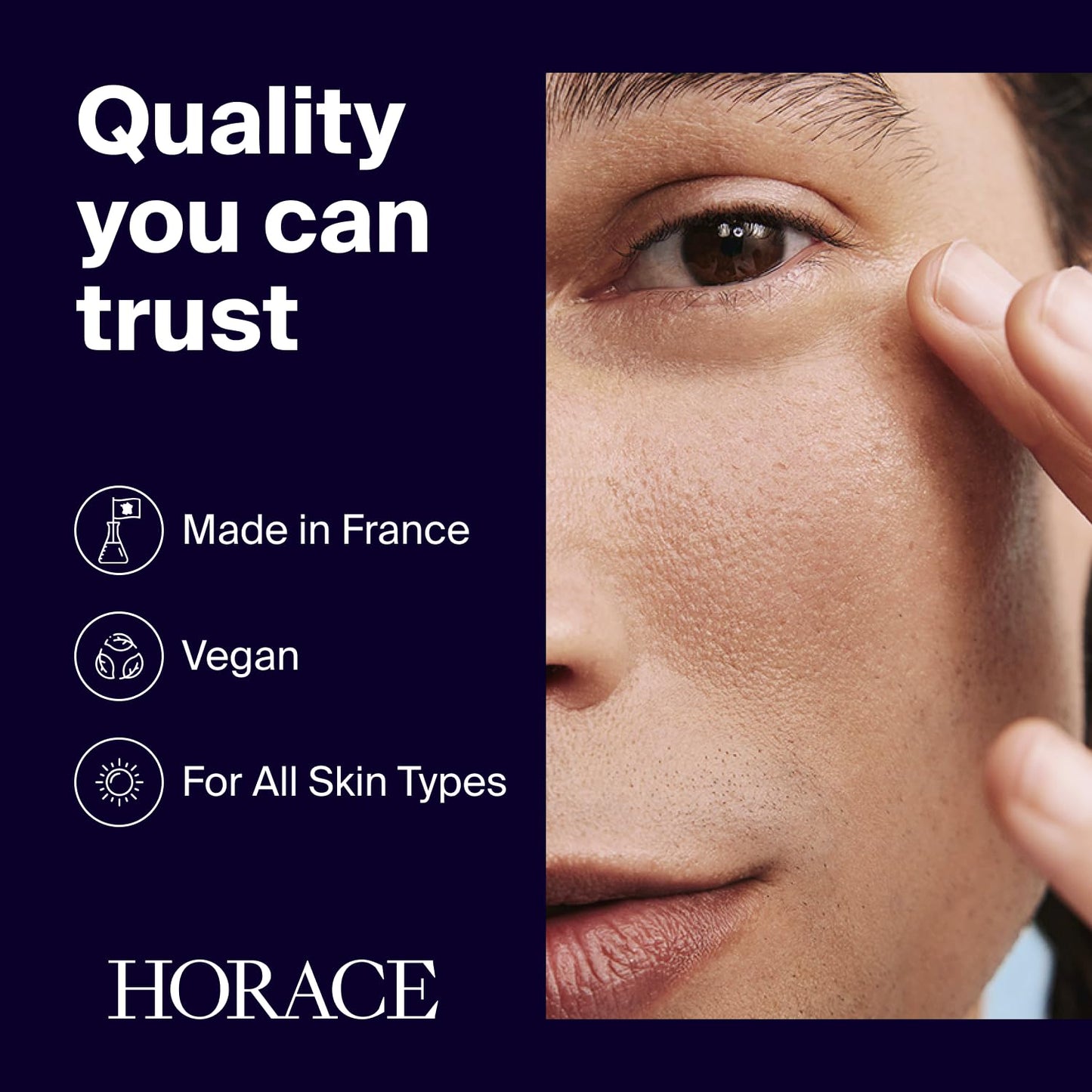 HORACE Anti-Fatigue Under-Eye Patches for Men - Dark Circle and Puffiness Reduction - Moisturising & Refreshing Hydrogel Treatment - Vegan and Silicon-free Skincare - Unscented, Pack of 5 Pairs