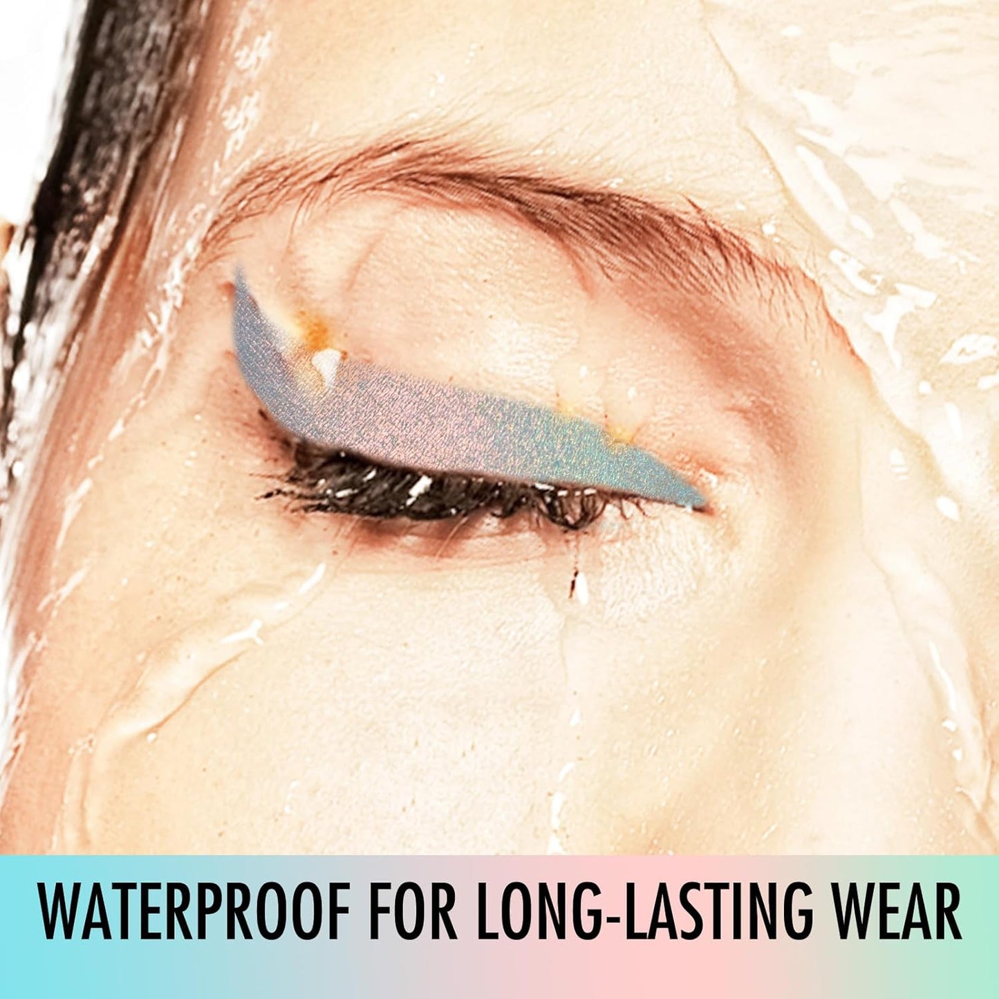 BEPHOLAN Pink Blue Eyeliner Pencil,2-in-1 Color Waterproof Glitter Gel Eye Liner Highligter,Mermaid Korean Makeup Waterline Eyeliner,Smudge Proof (FAIRY TALE)