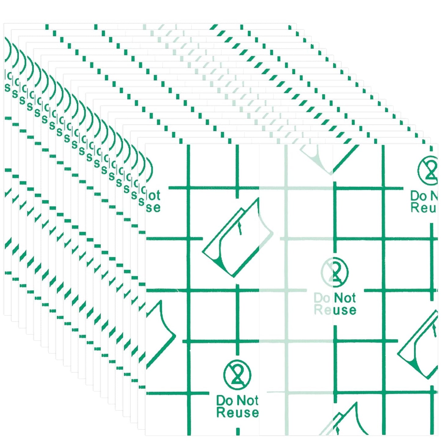 ANCIRS 150pcs Disposable Makeup Hand Palettes, 2.4x2.4inch Adhesive Waterproof PU Cosmetic Makeup Palettes for Women Girls Female Artists Make up