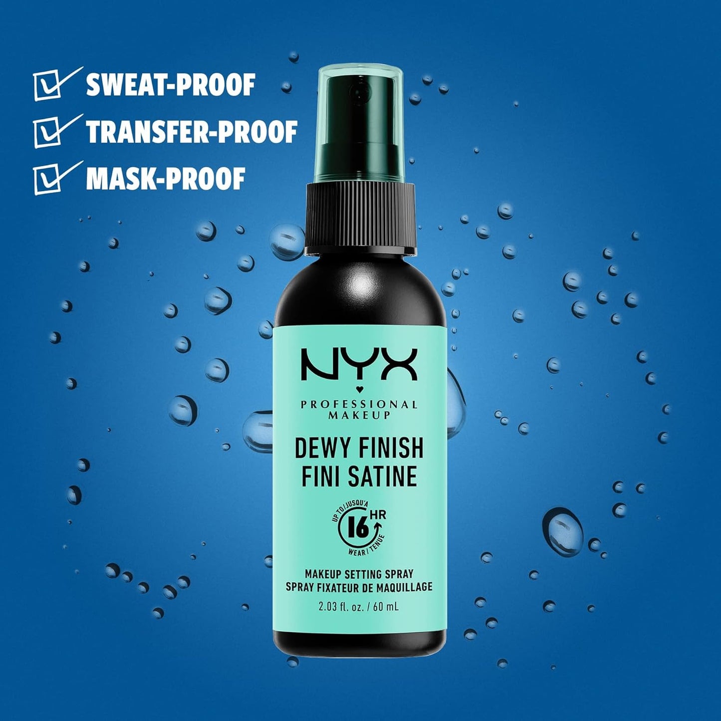 NYX PROFESSIONAL MAKEUP Makeup Setting Spray - Dewy Finish, Long-Lasting Vegan Formula & Butter Gloss, Non-Sticky Lip Gloss - Sugar Glass (Clear)