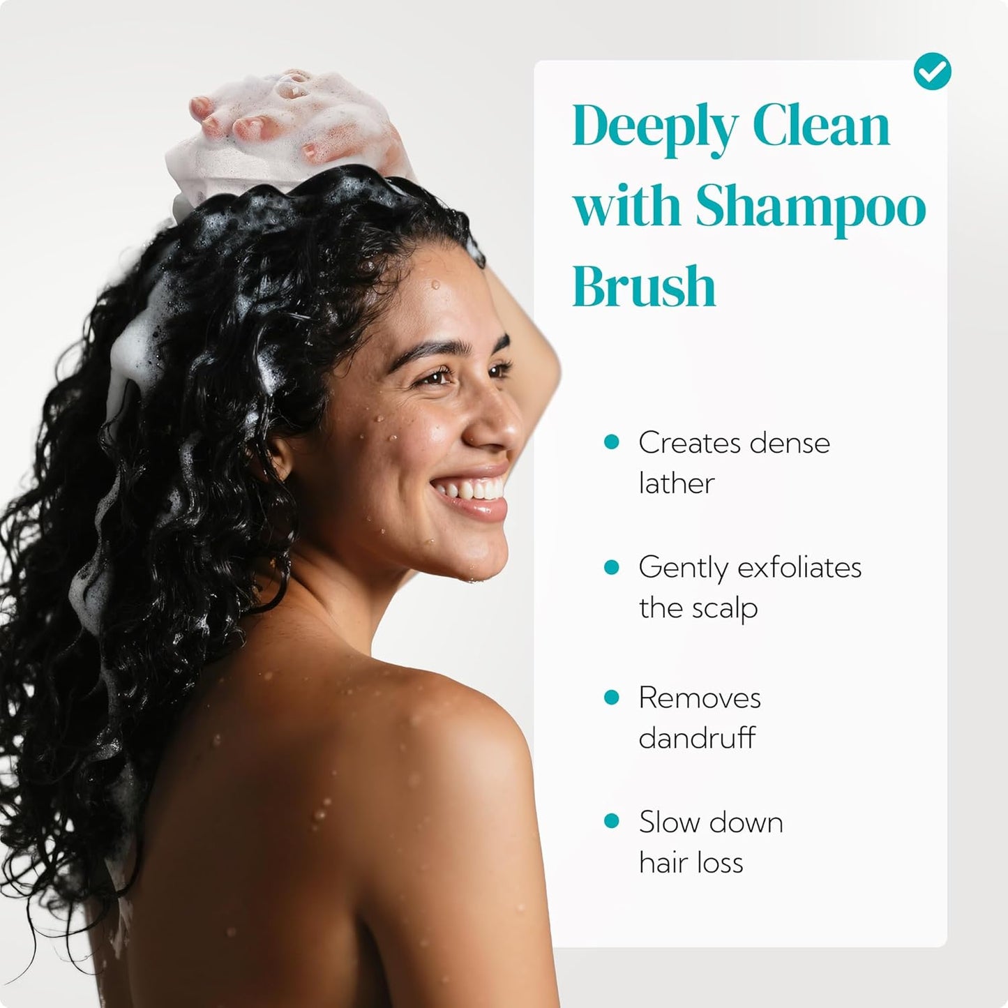 HEETA Scalp Massager 2 Pack for Hair Growth, Soft Silicone Bristles to Remove Dandruff and Relieve Itching, Scalp Scrubber for Hair Care Relax, Shampoo Brush for Wet Dry Use Blue & Beige