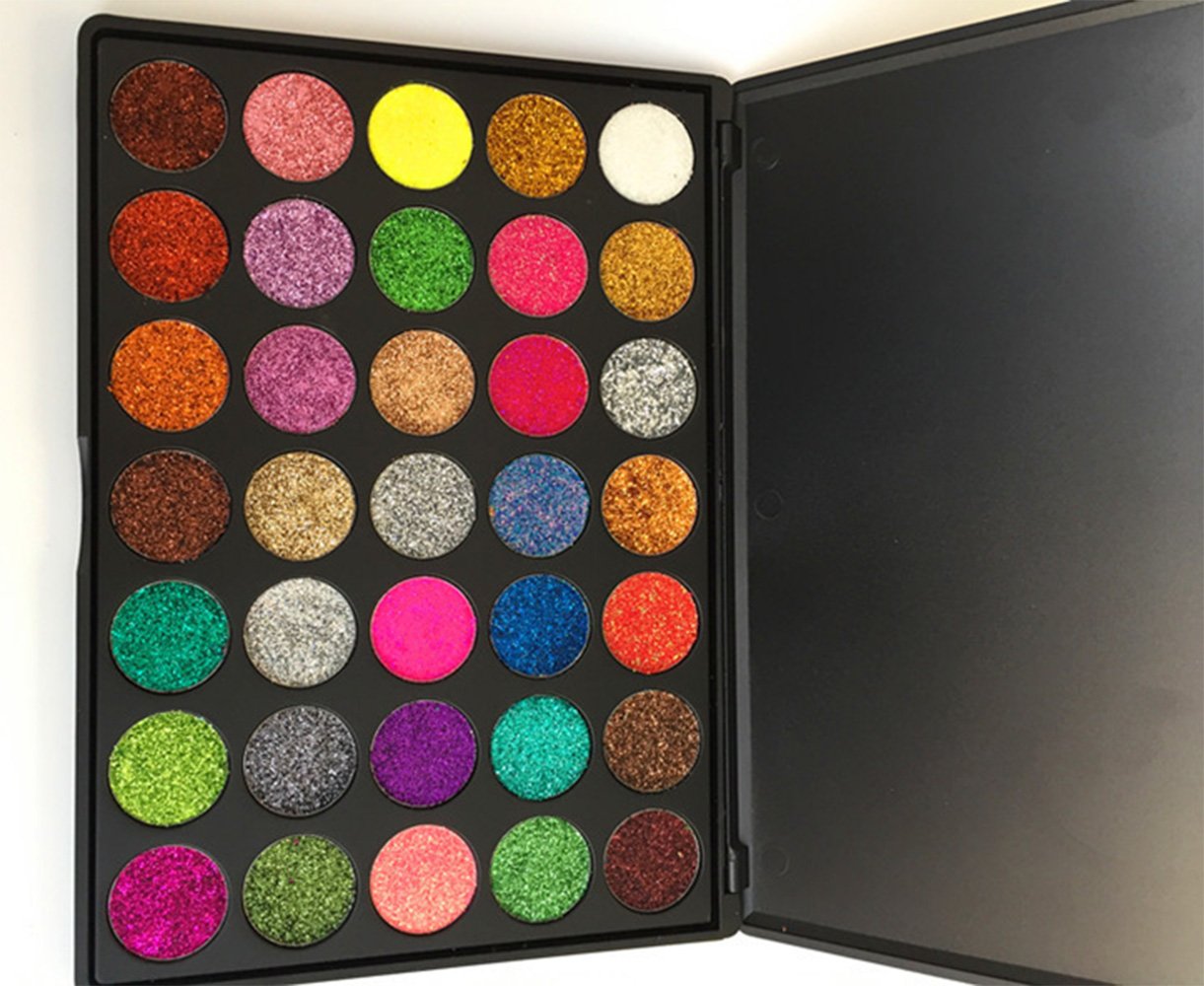 Glitter Eyeshadow New 35 Color Sequin Natural Professional Makeup Palette Mixing